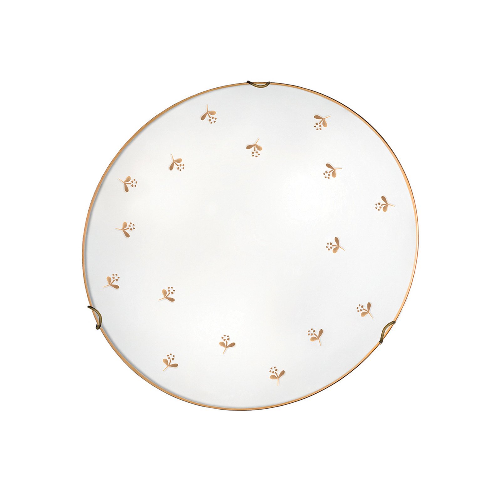 austrolux Kolarz aplică de perete Nonna Ø 40 cm floare aurie sticlă - Camera de zi / sufragerie - Casă de țară / Rustic - alb auriu