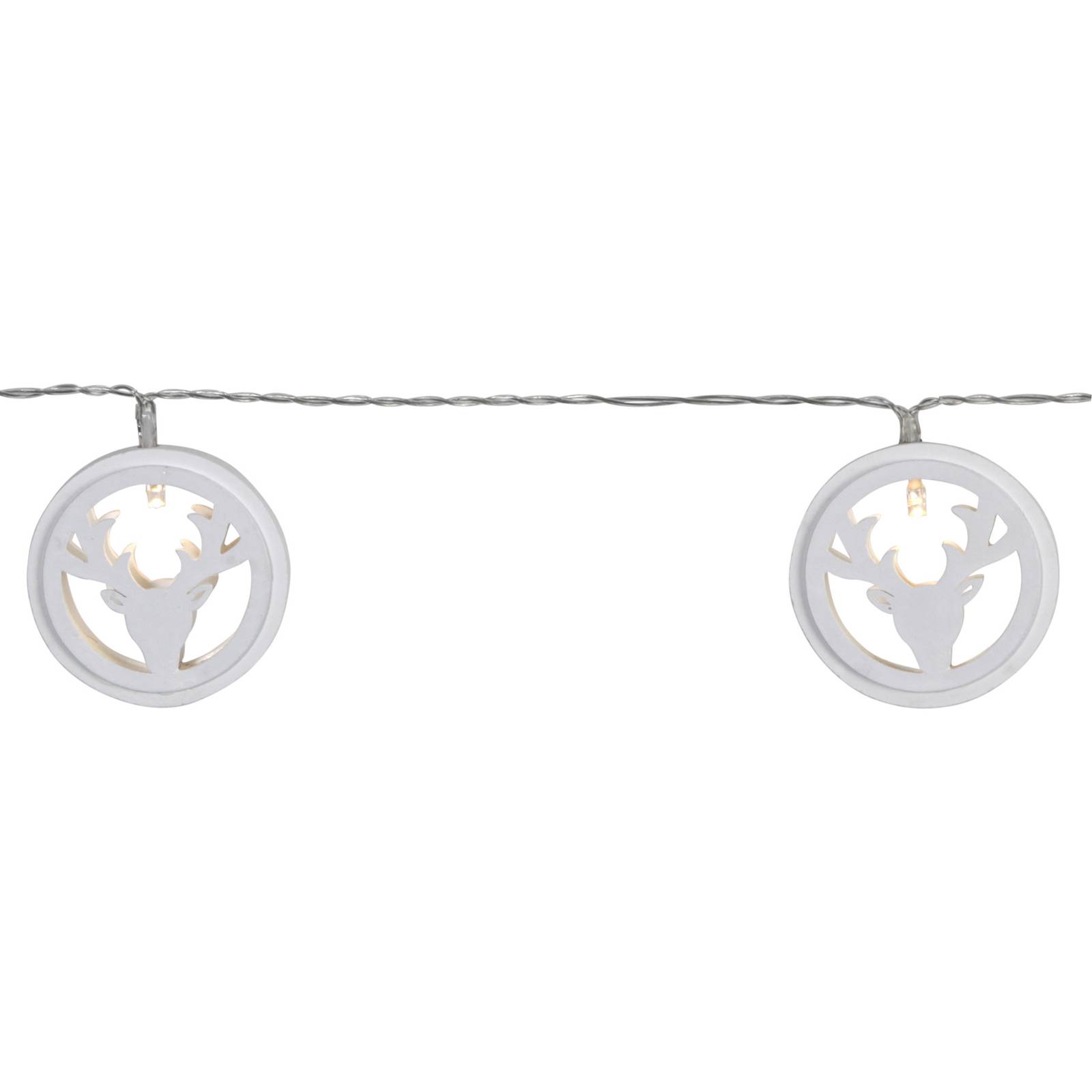 Woodworks LED string lights with 10 deer heads Woodworks LED string lights with 10 deer heads