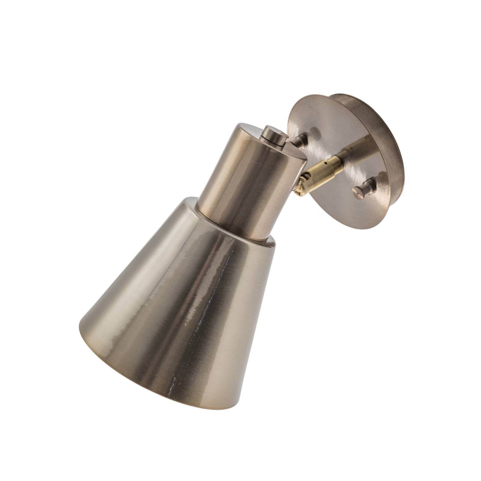 Wandleuchte Kem, messing, Metall, Höhe 22 cm, E27 günstig online kaufen