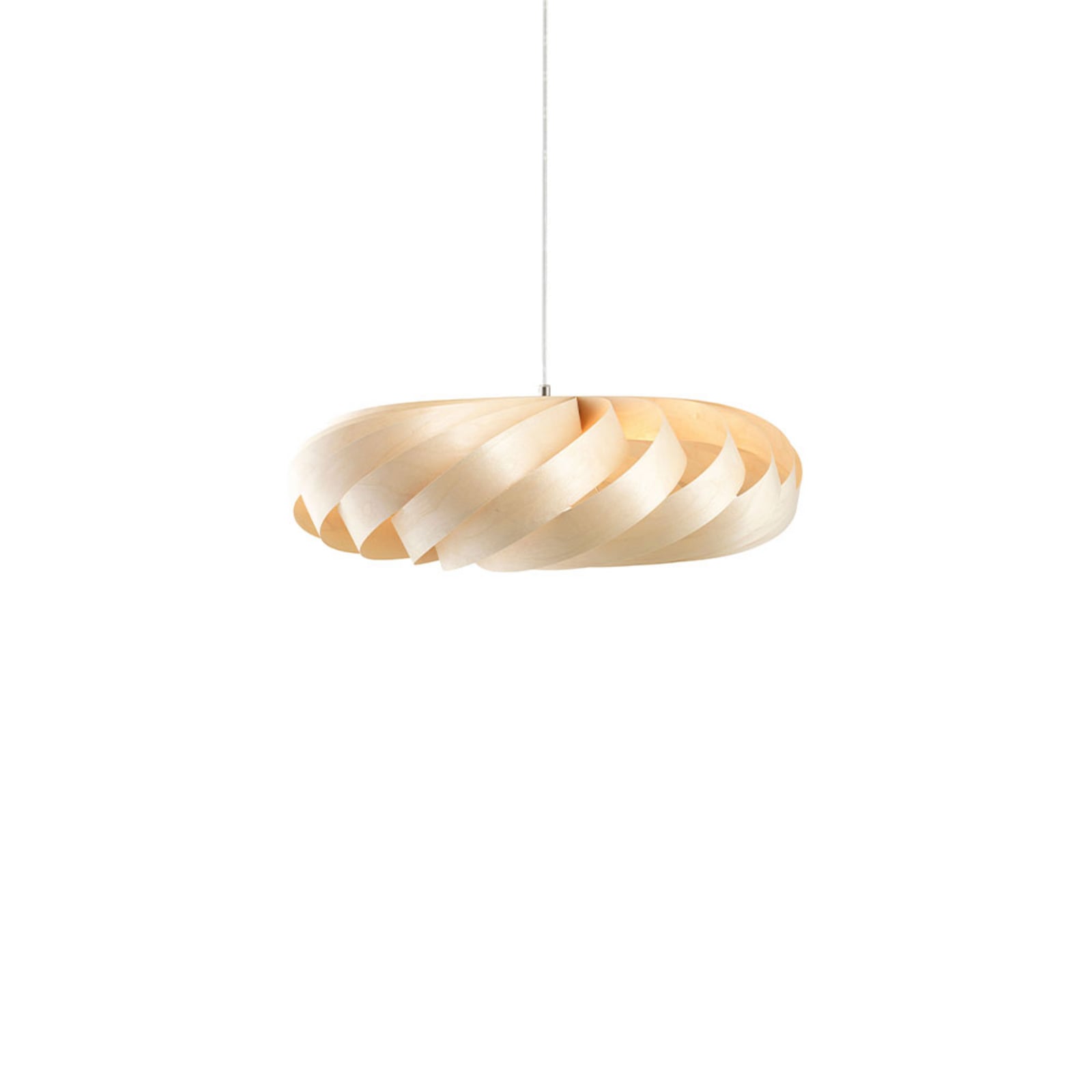 Lampada a sospensione Tom Rossau TR5, Ø 40 cm, colore naturale, legno di betulla