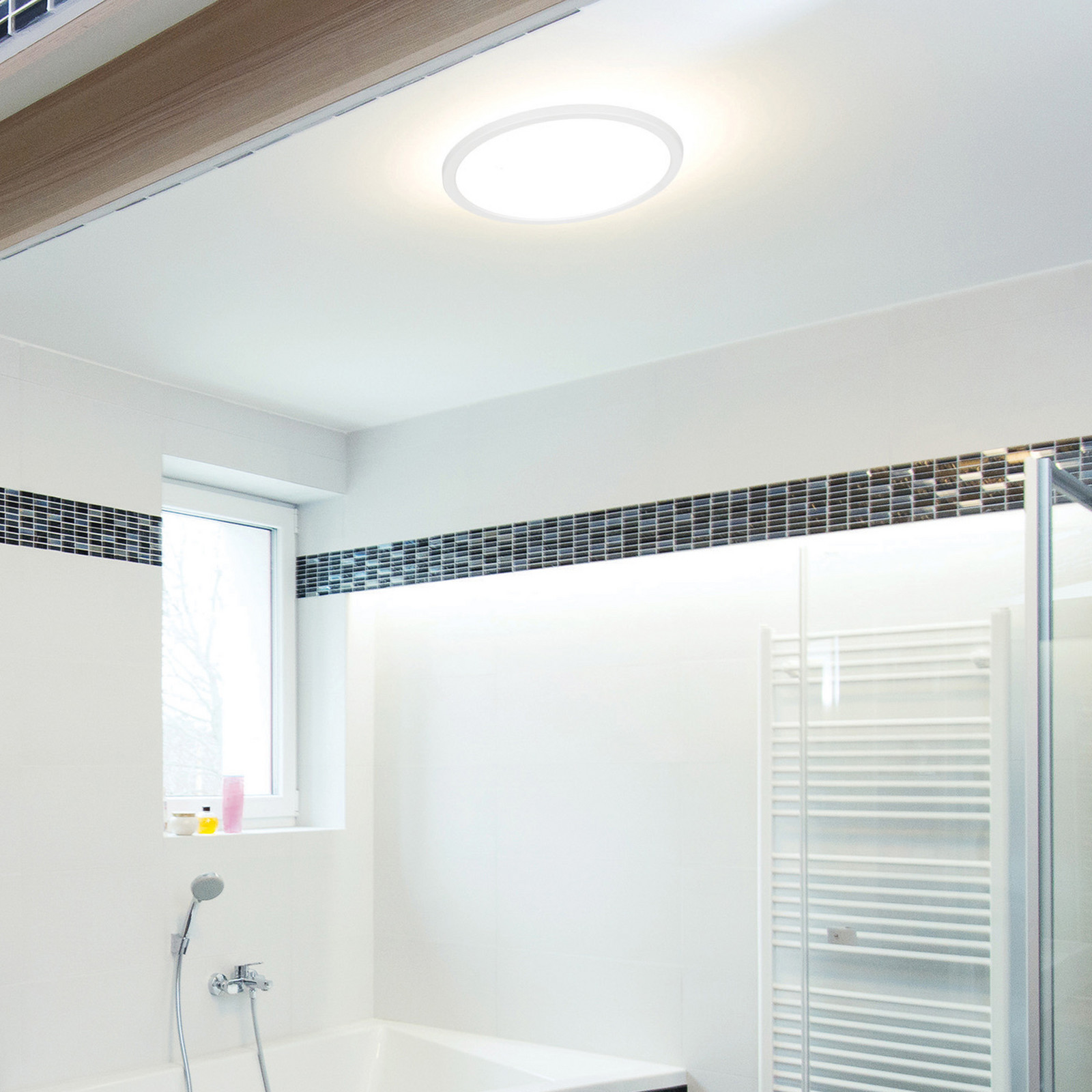 Sylvania plafonieră LED SylRadiance Ø 40 cm alb PMMA IP54 - Baie - modern - Plastic