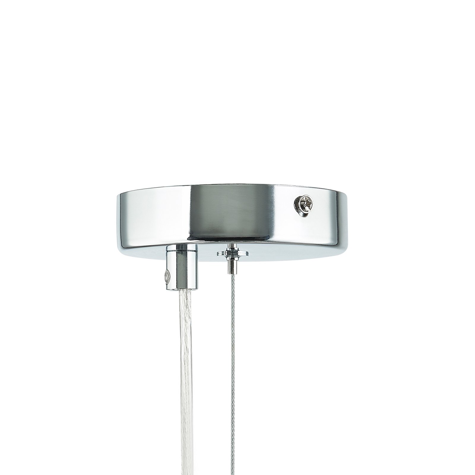 Lucande Diborah hanglamp, rookachtig, Ø 50 cm