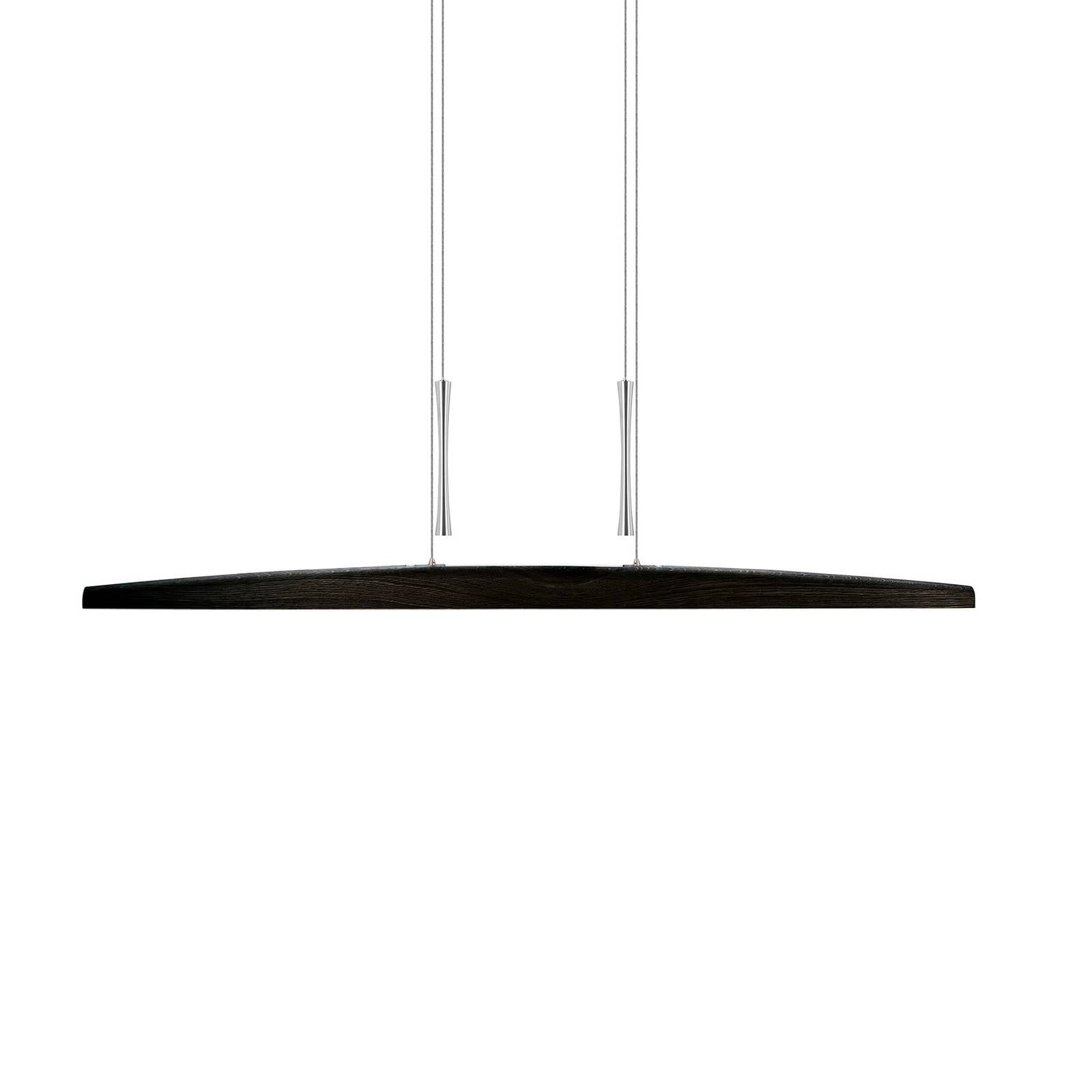 HerzBlut Arco LED-Hängelampe asteiche kohle 130cm