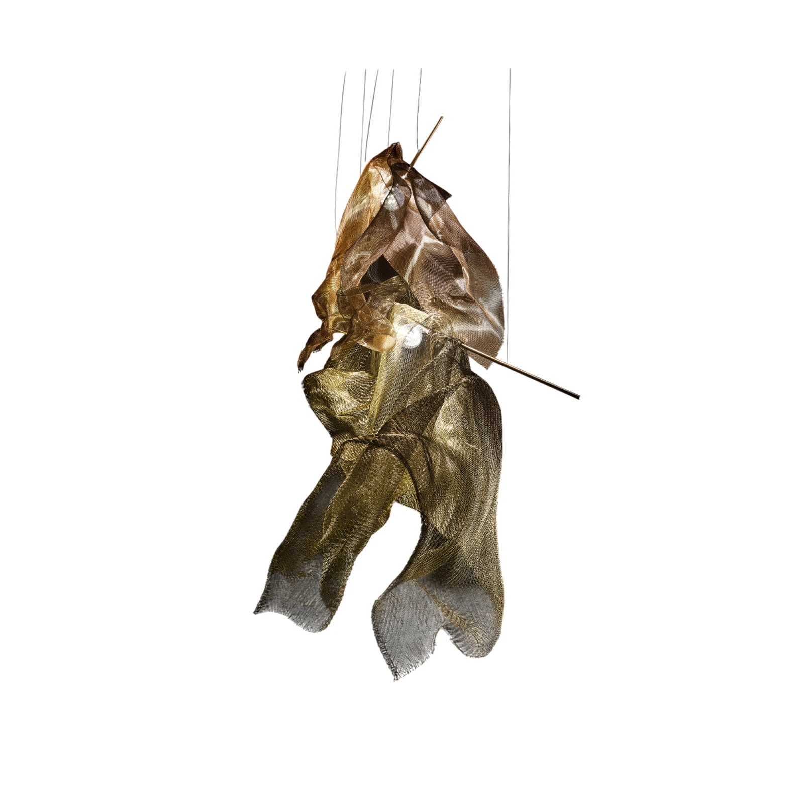 Závěsné světlo Knikerboker Petite Parachute, bronzová/měděná
