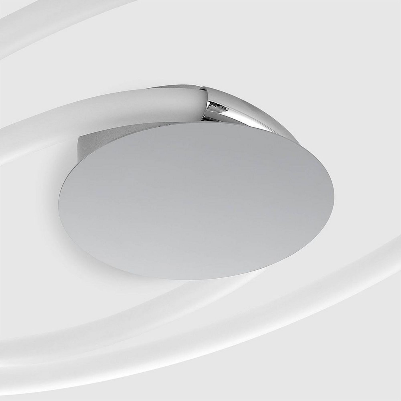 Ovala LED Plafonieră Ø72 Chrome - Lucande