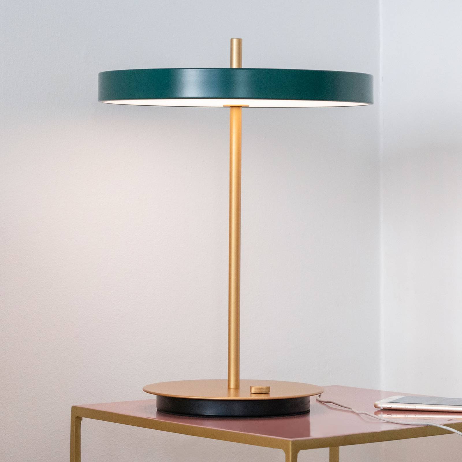UMAGE Asteria table lampe à poser LED vert forêt