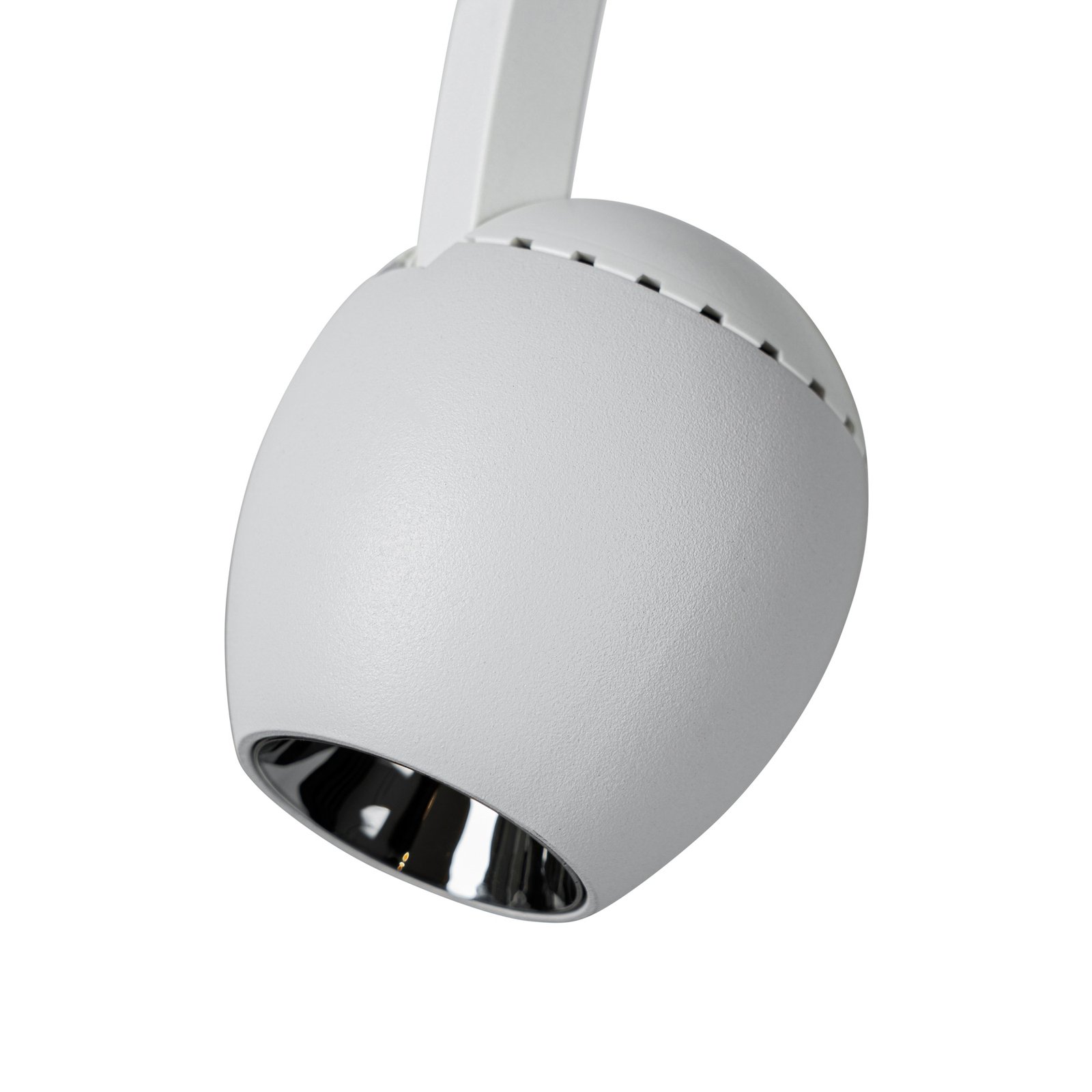 Lindby spot LED 48 V Lumaro, blanc, Ø 6,2 cm, plastique