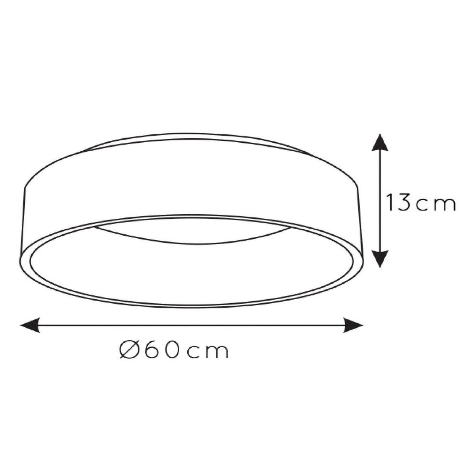 Plafonieră cu LED Talowe alb Ø 60 cm