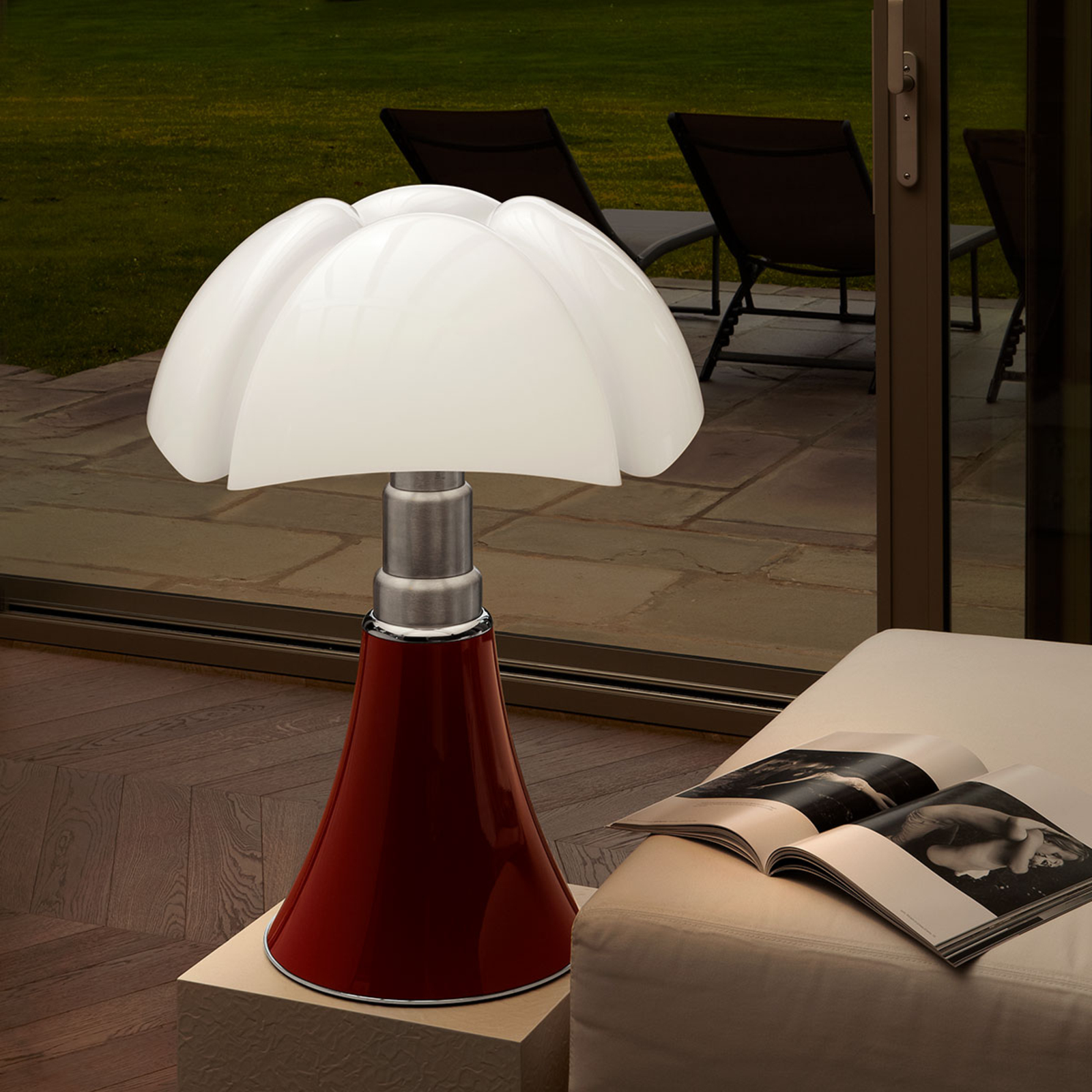 Martinelli Luce Pipistrello - lámpara de mesa rojo