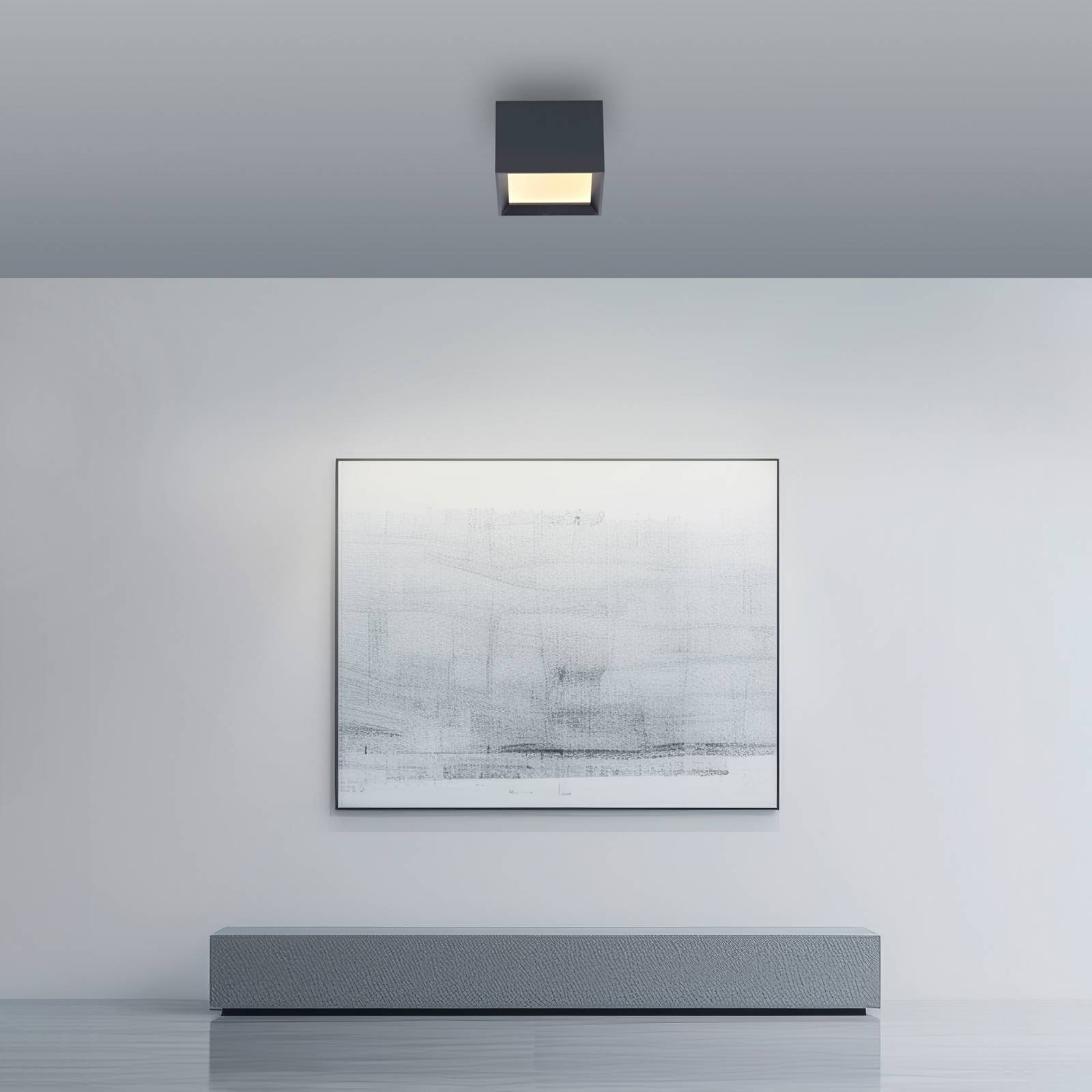  Pure Led-deckenlampe Pure Manhatten, Mystic Grey, 1-flg., Cct 