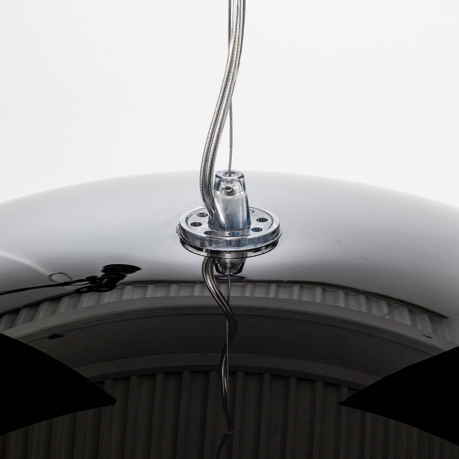 Kartell FL/Y – lampa wisząca LED, czarna lśniąca