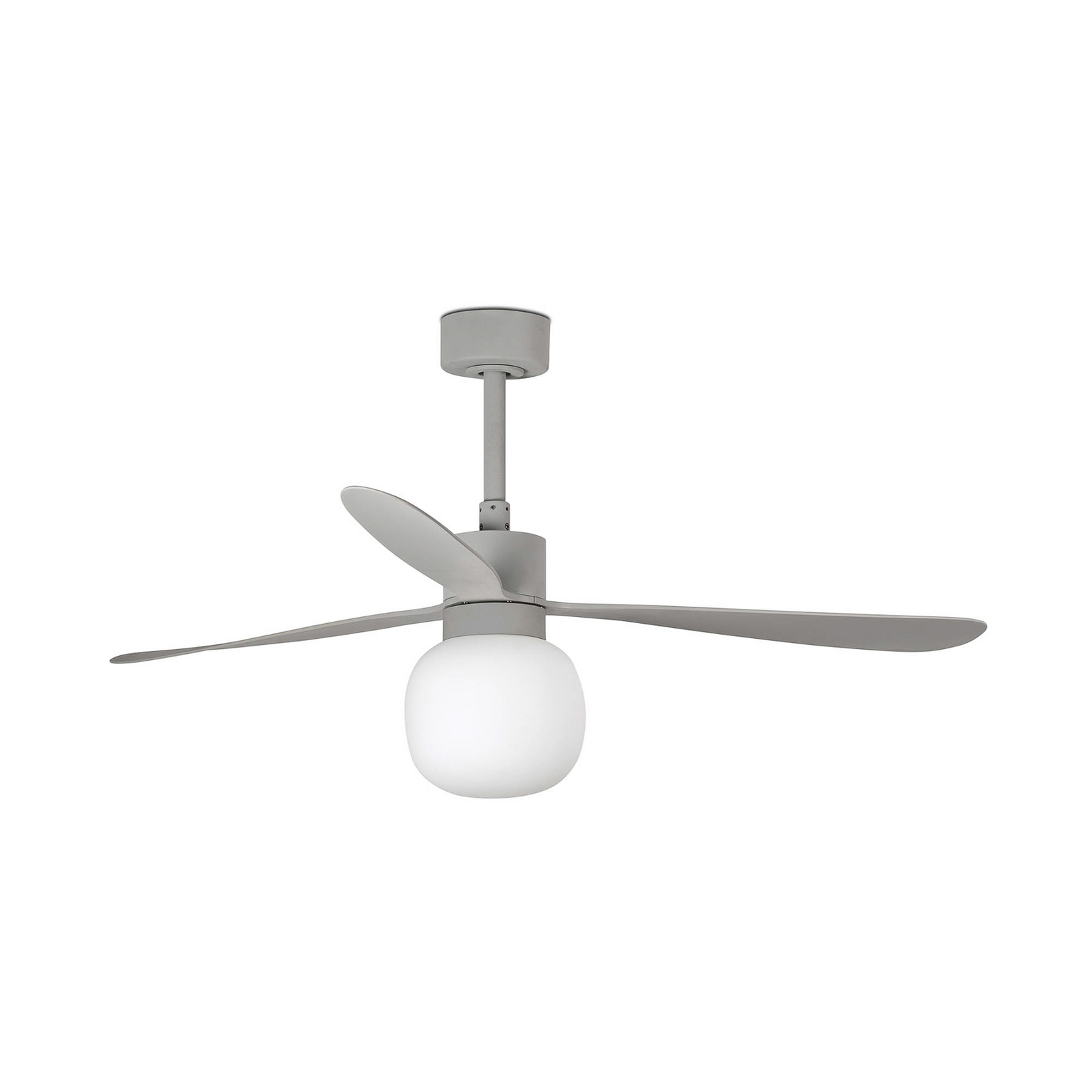 Ventilator de tavan cu LED Amelia Ball L, gri, curent continuu, silențios, 132