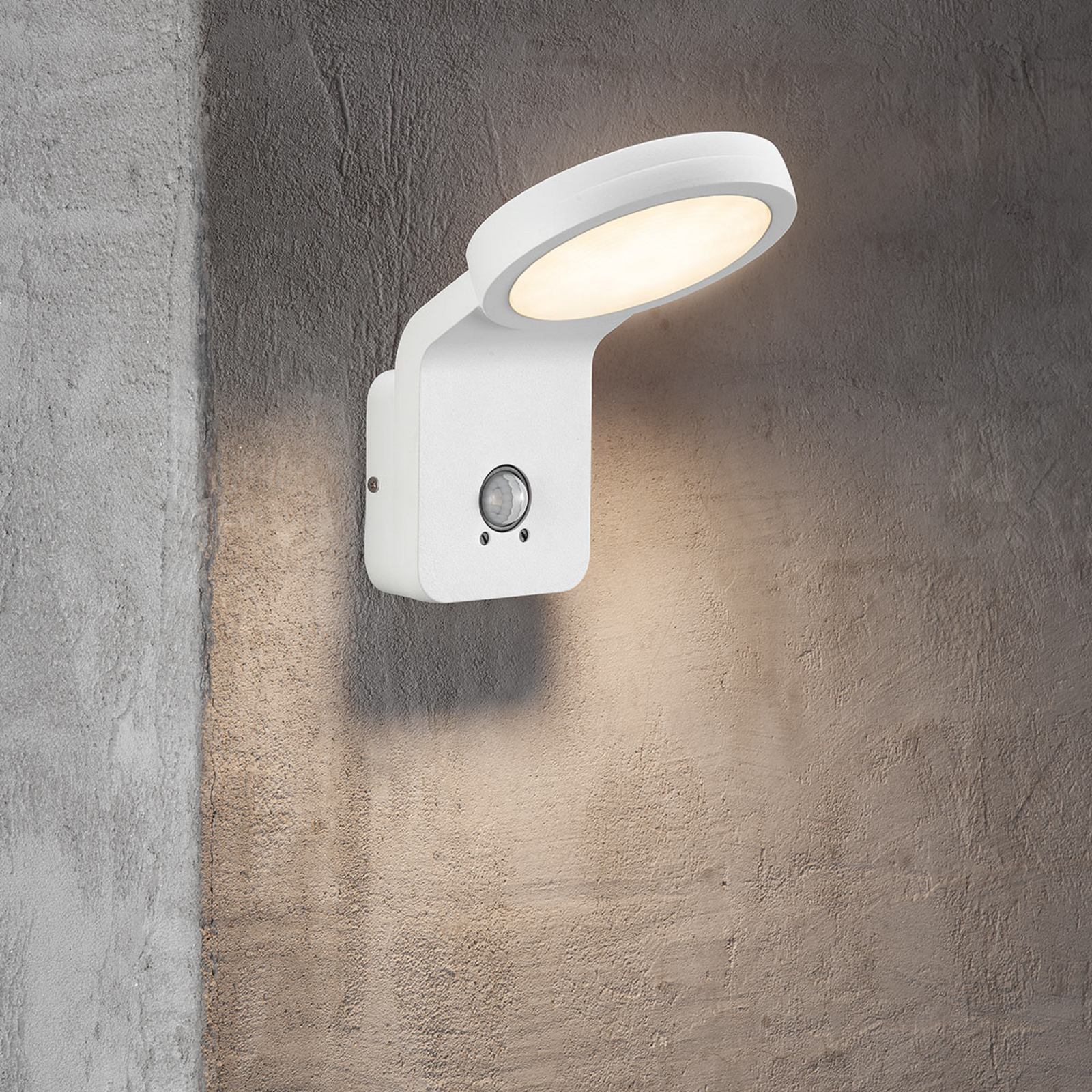 LED-Außenwandleuchte Marina mit IR-Sensor