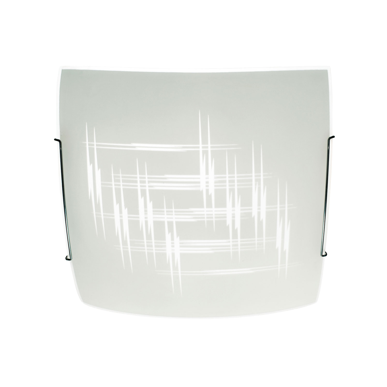 Deckenleuchte Scratch aus Glas, quadratisch