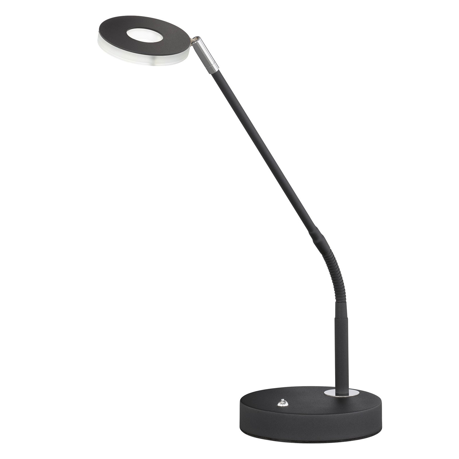 Lampa stołowa Dent, ściemniana, CCT, 6W, czarna