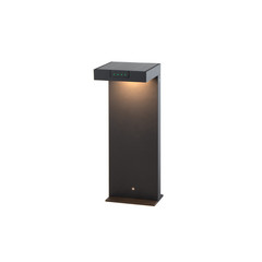 KLEWE LED solární lampa ALA GROUND MINI, antracitová, 40 cm, IP65