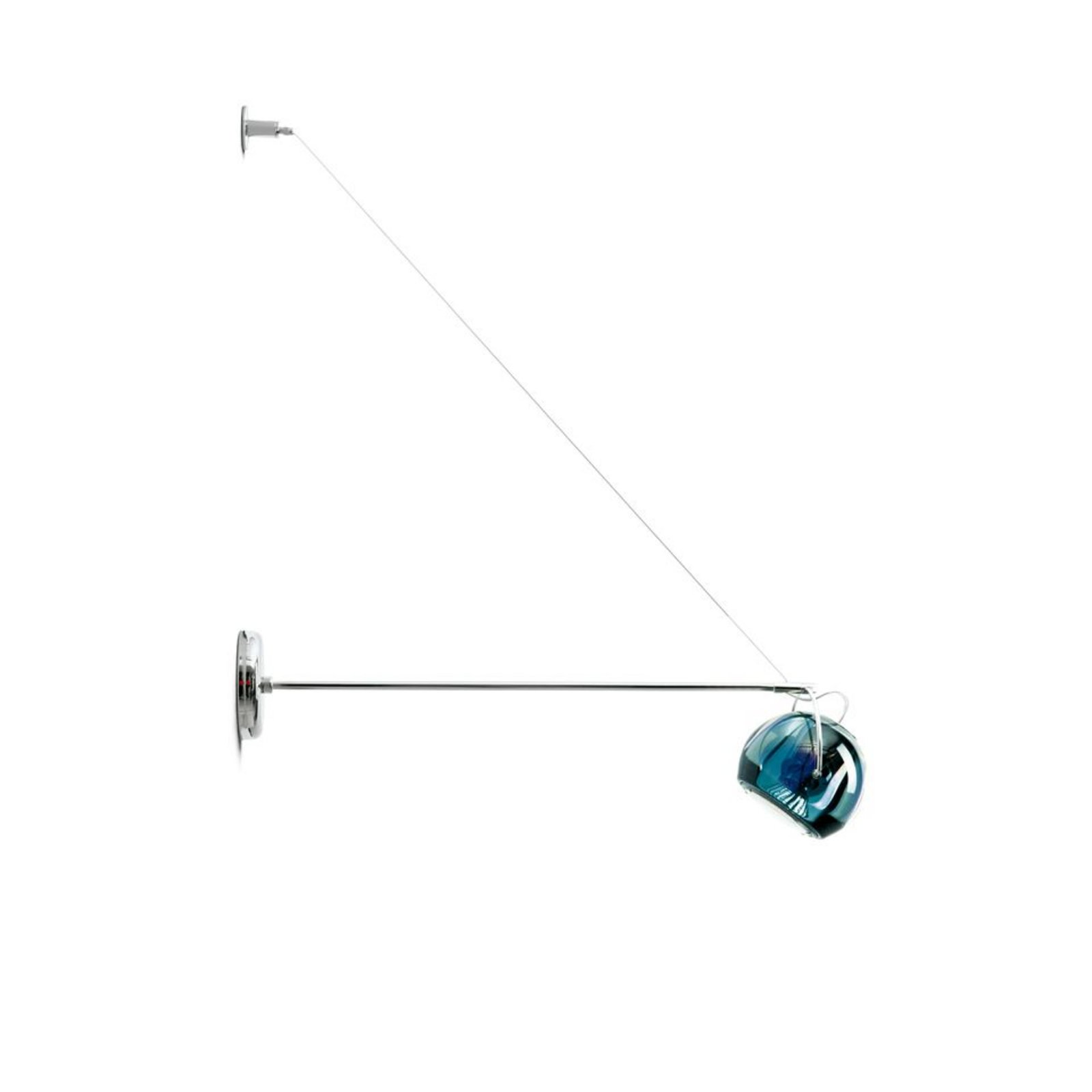 Beluga Aplică de Perete cu Suspension Arm Blue - Fabbian