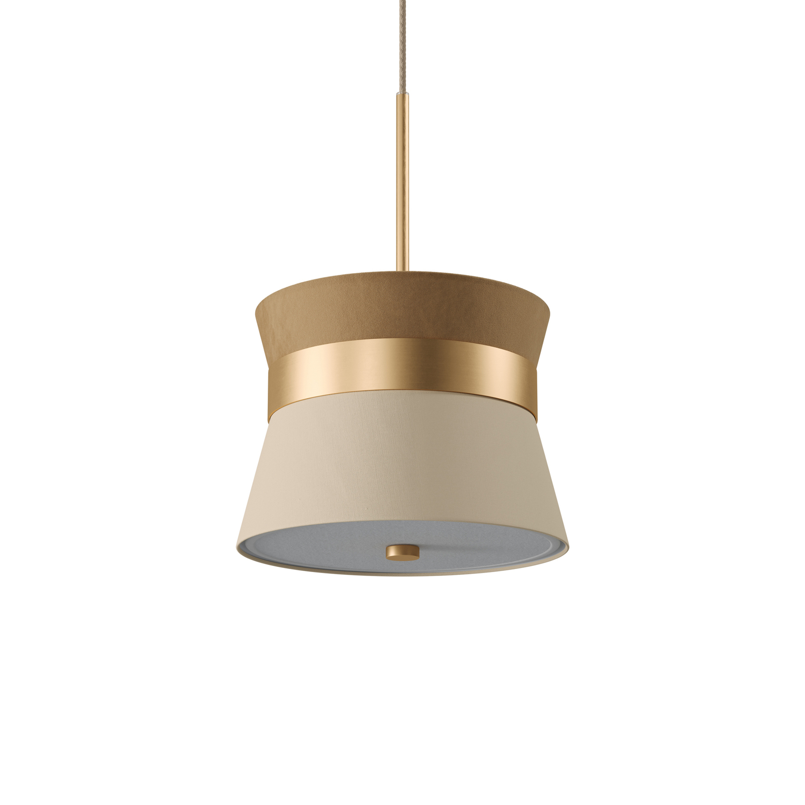 Lampa wisząca Easy Light Caramelo M, Ø 30 cm, kawowy brąz