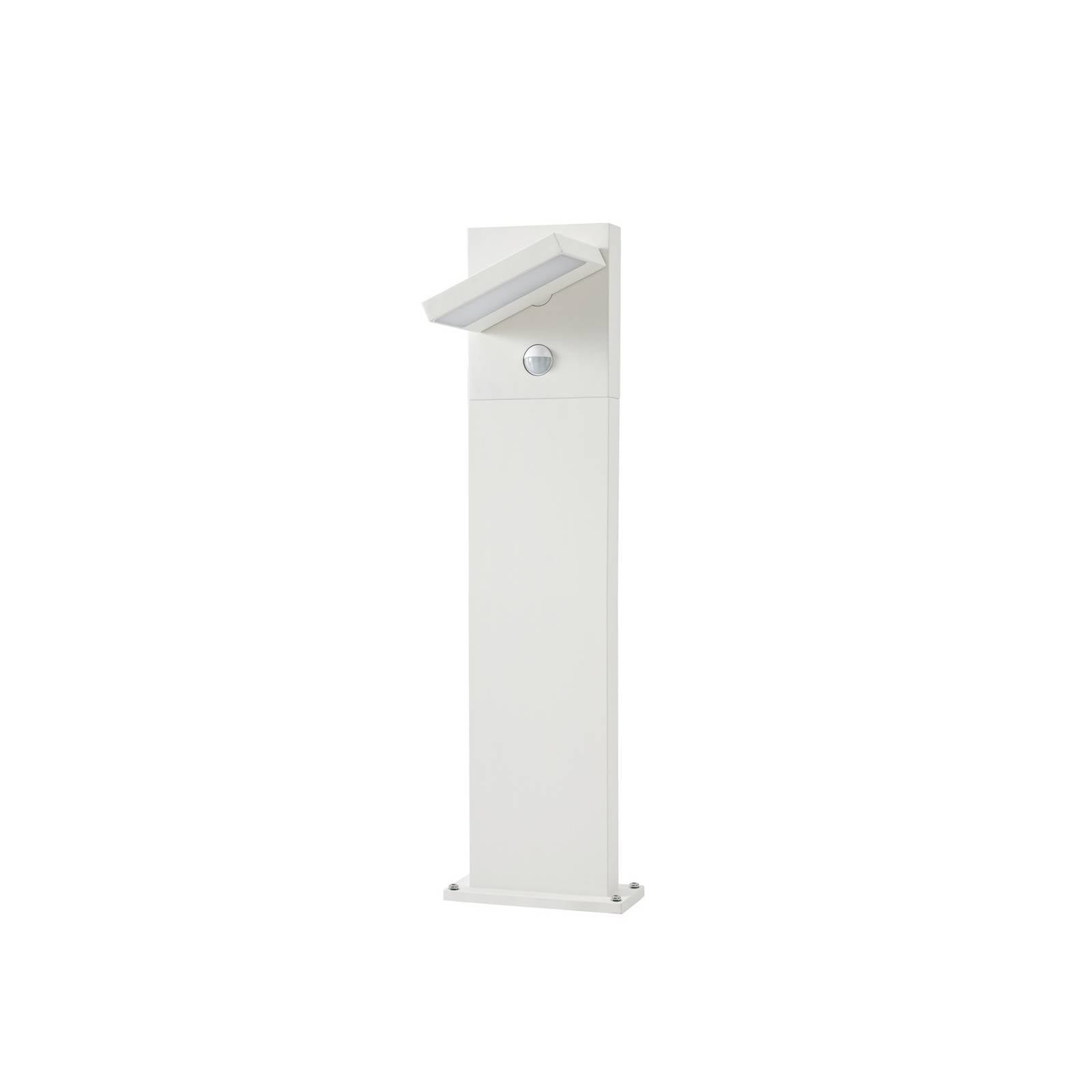 Lucande LED-Wegeleuchte Silvan, weiß, 65 cm, Sensor, IP54
