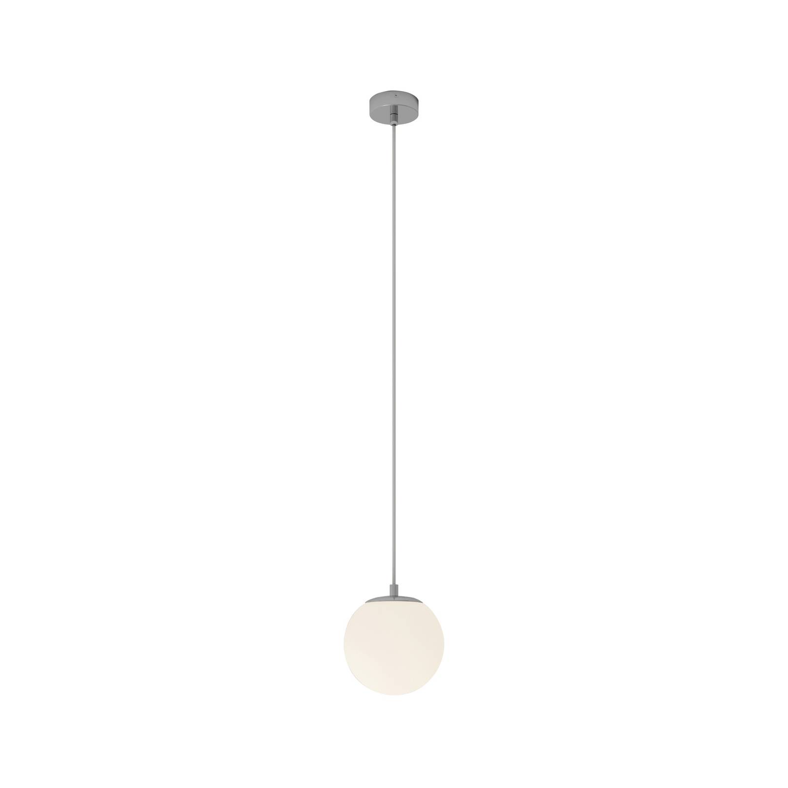 Lampa wisząca Lucande Bidolo kolor chrom szkło Ø 15 cm IP44