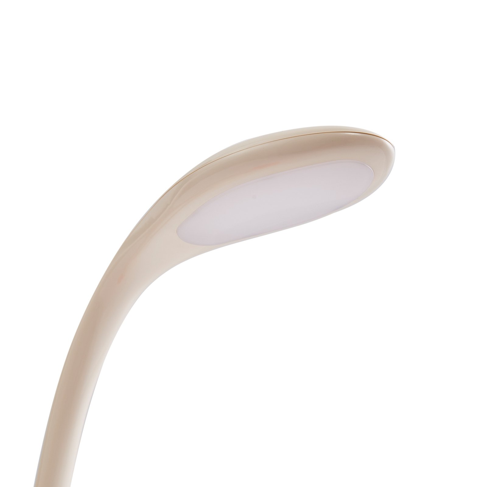 Lindby LED laualamp Haas, beež, plastik, CCT, kõrgus39cm