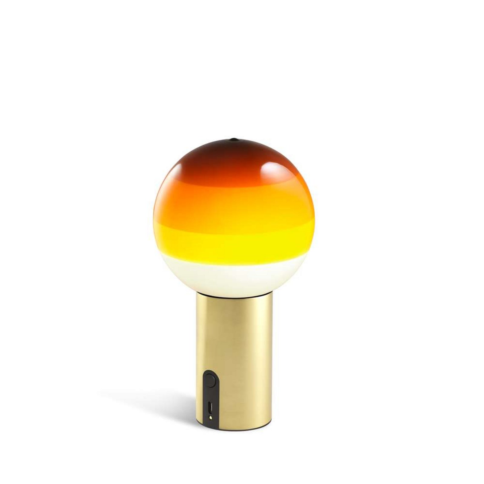 Dipping Light Portable Lámpara de Sobremesa Amber/Brushed Brass - Marset