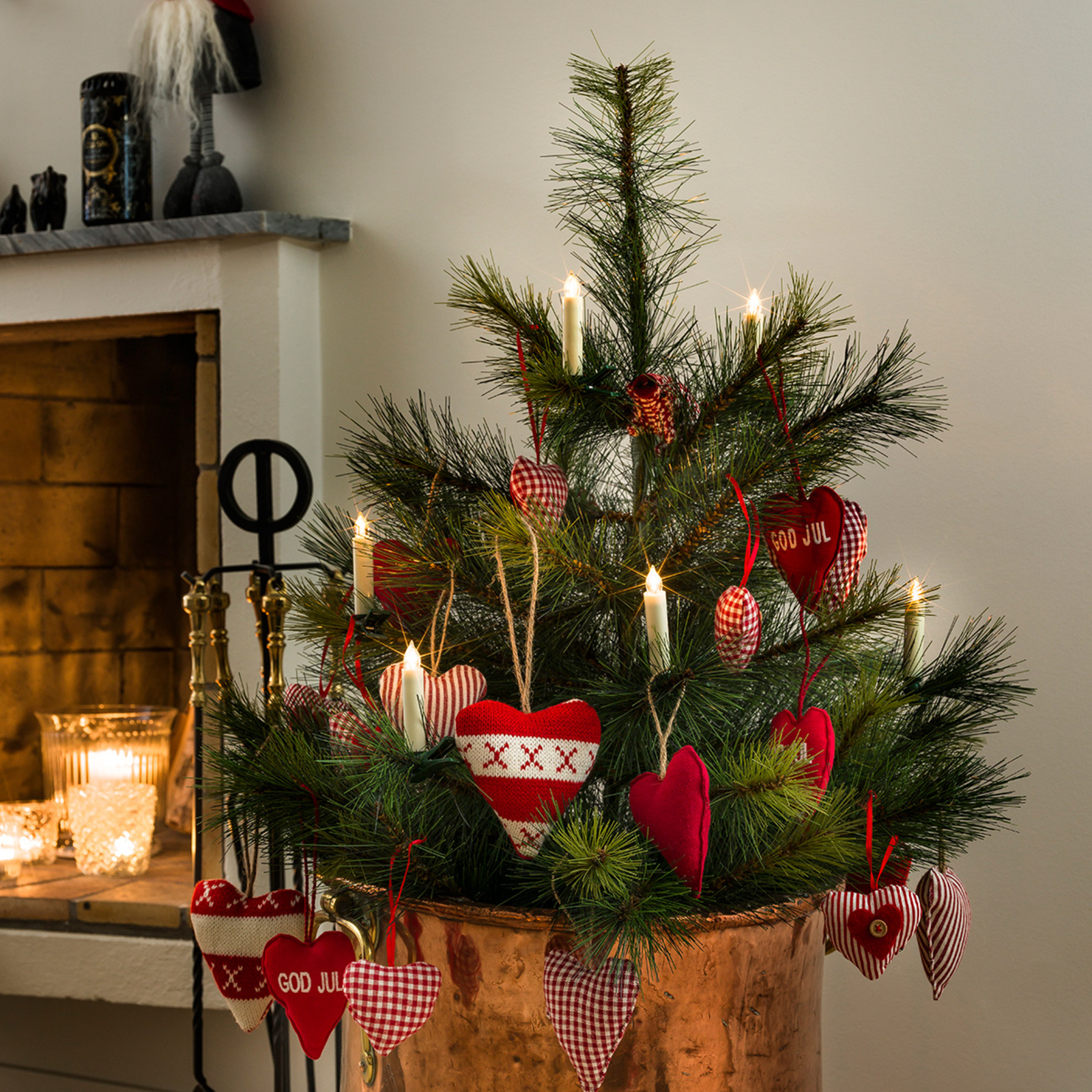 Batterypowered LED Xmas tree candles, 10bulb Lights.co.uk