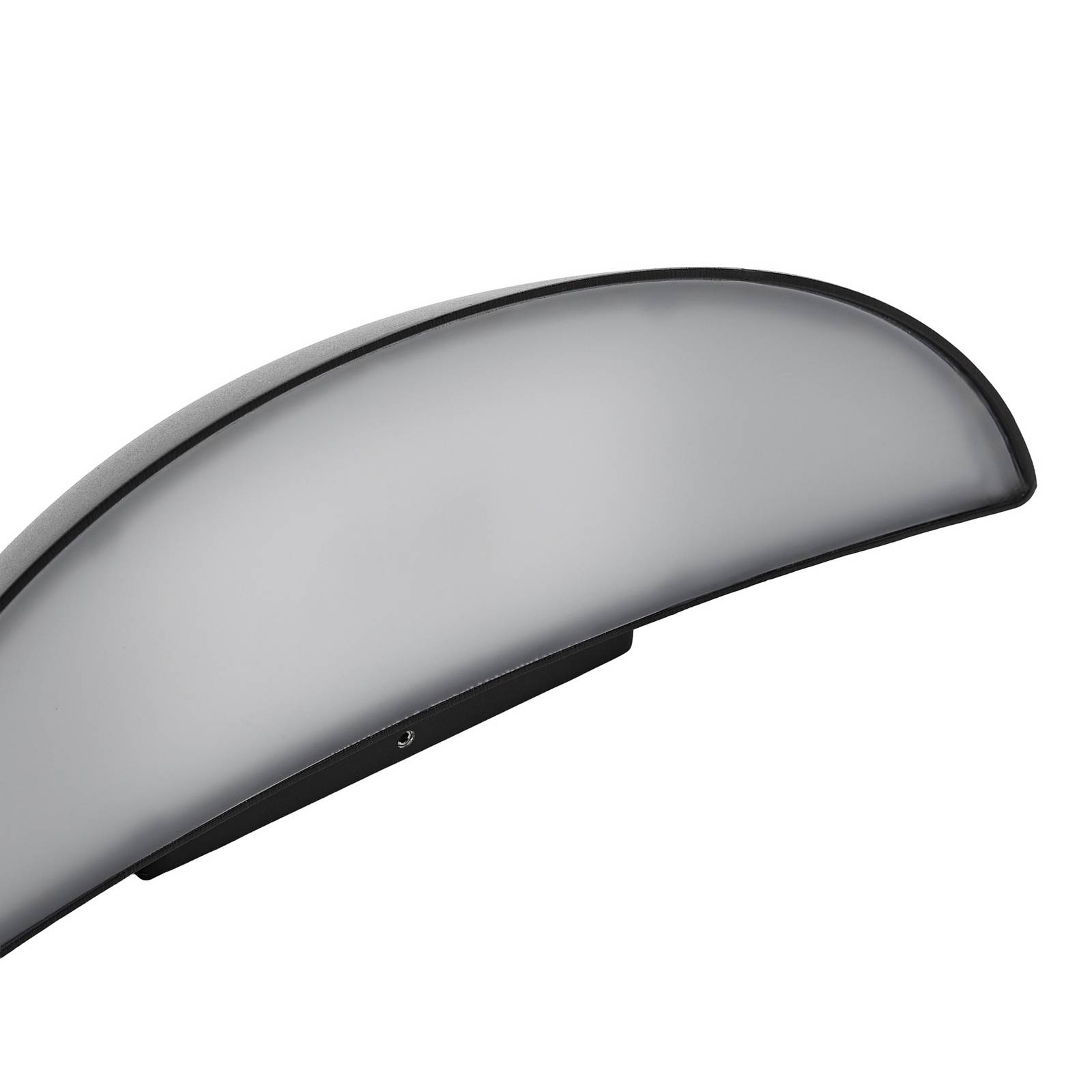 Lindby kinkiet zewnętrzny LED Zerino, czarny, 34,5 cm, IP54