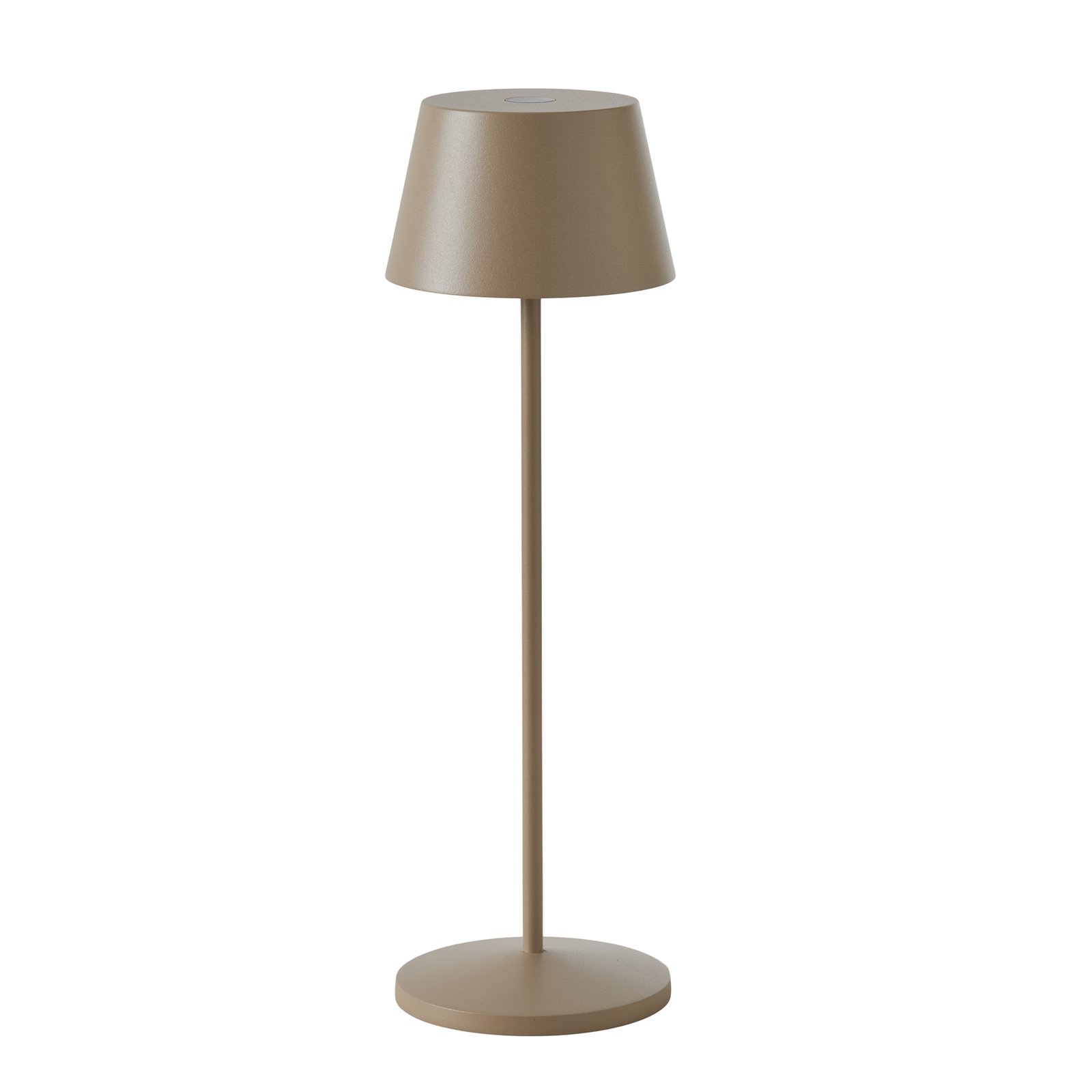 LOOM DESIGN LED-Akku-Terrassenlampe Modi grau-beige 36cm CCT