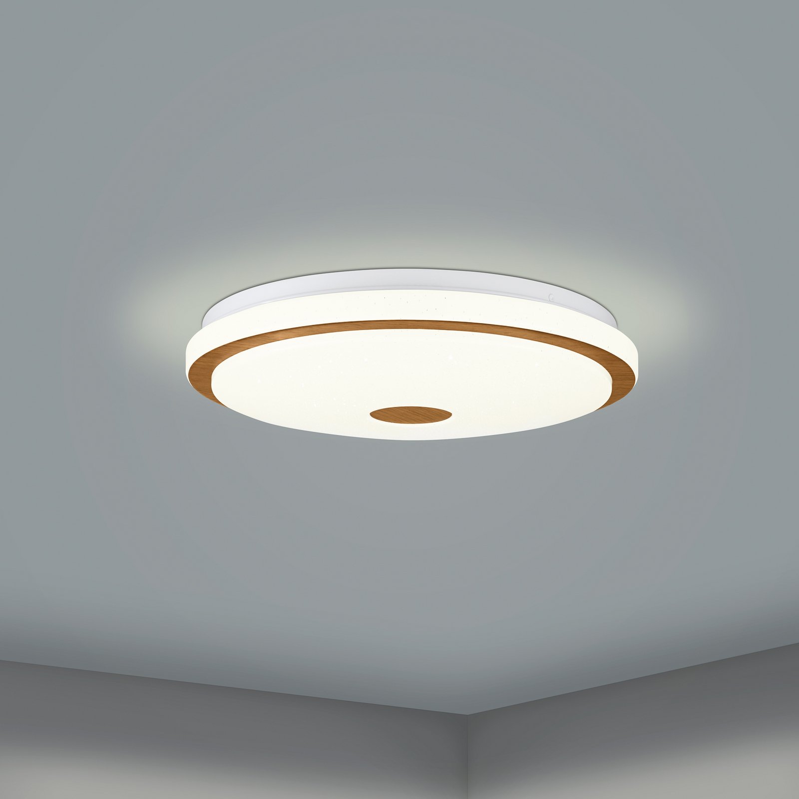 LED-taklampe Lanciano 1 med fjernkontroll Ø38 cm