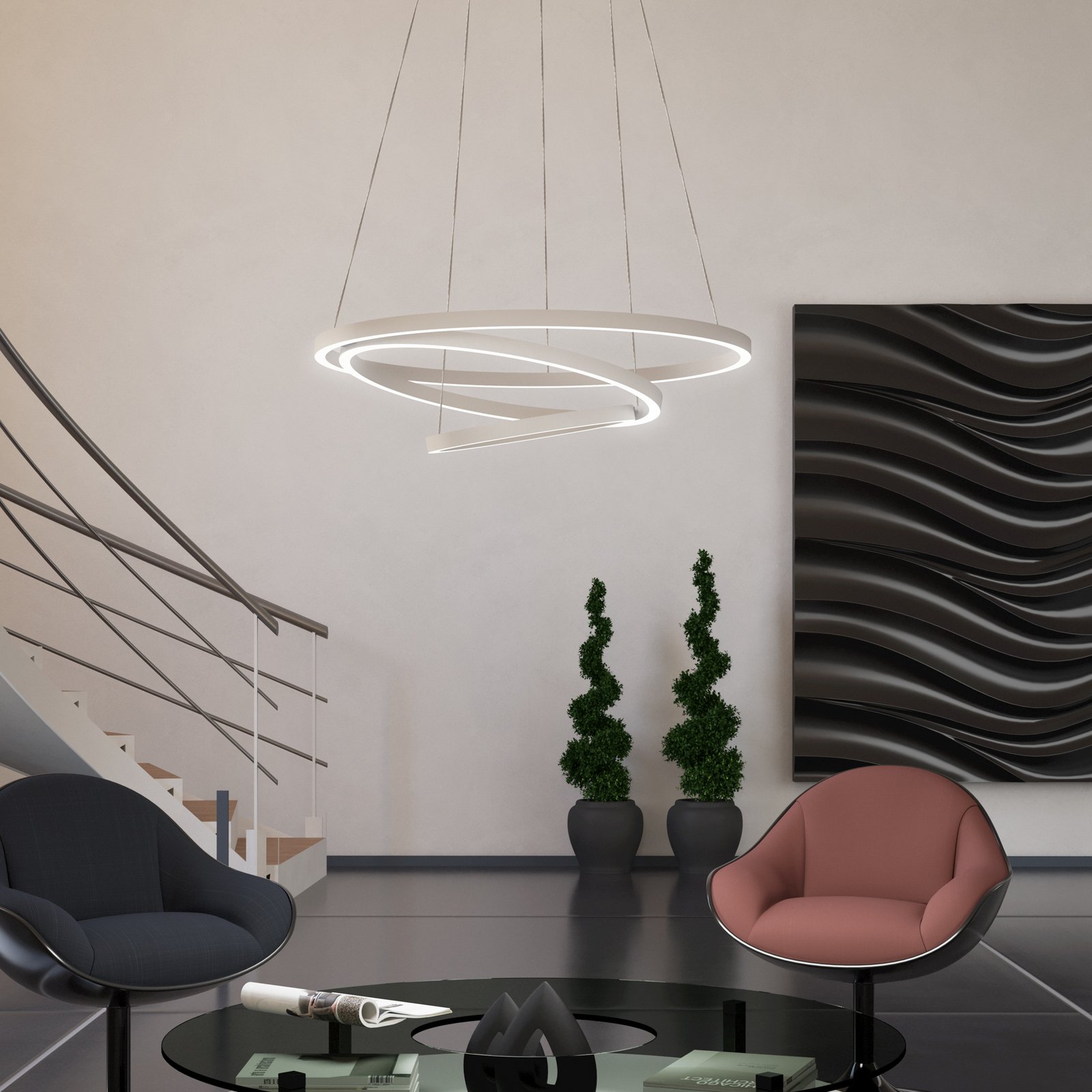 EGLO connect Lobinero-Z LED hanging light, white