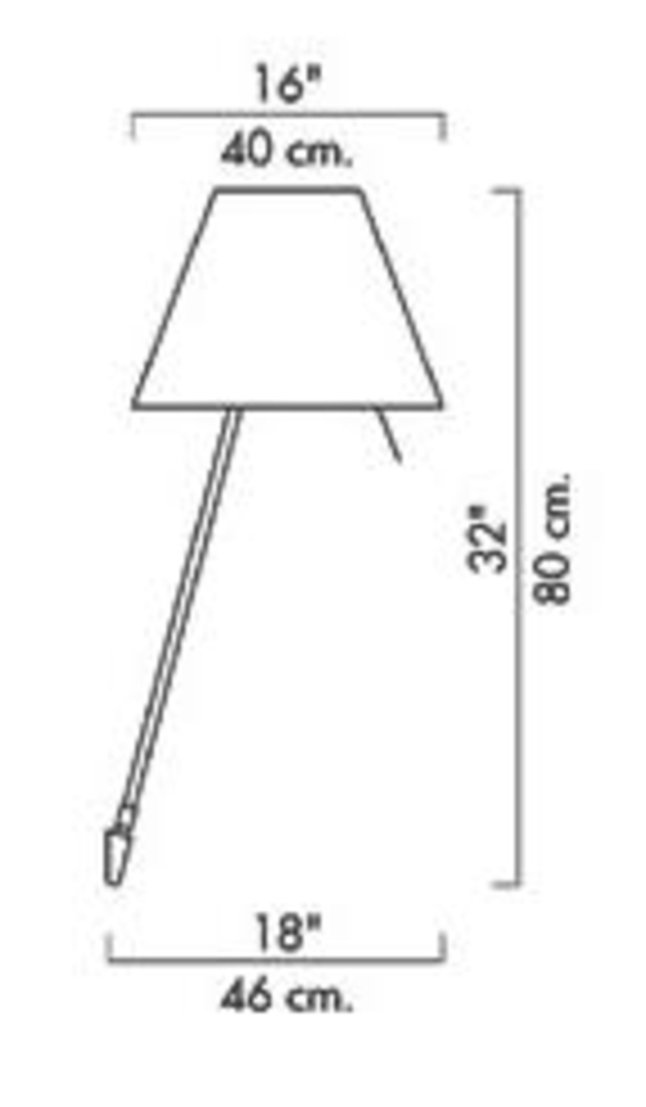 Costanza Fali Lámpa with Dimmer Aluminium with Smart Yellow - Luceplan