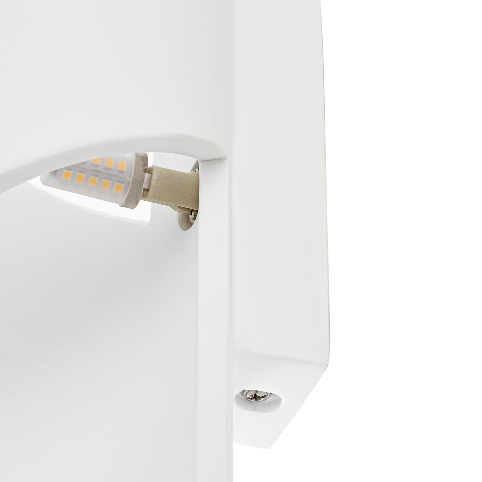 Candeeiro de parede Lindby Desirio, branco, 35 cm, G9, cerâmica Candeeiro de parede Lindby Desirio, branco, 35 cm, G9, cerâmica