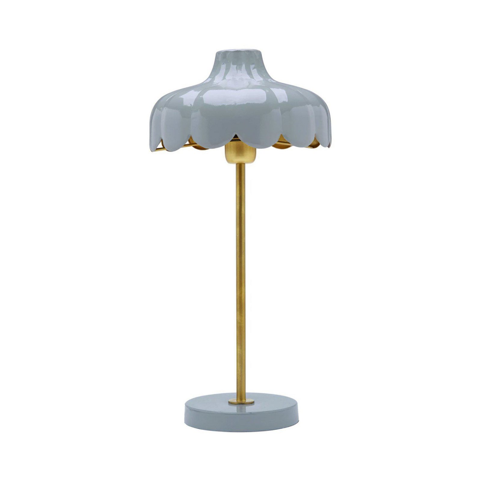 PR Home Wells table lamp, blue/gold Height 50 cm
