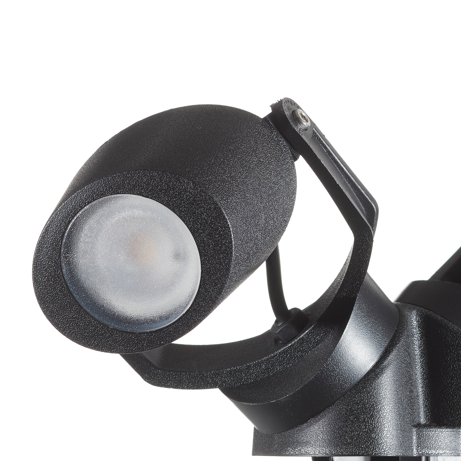 Spießlampe Minitommy 2-flammig CCT schwarz/frosted