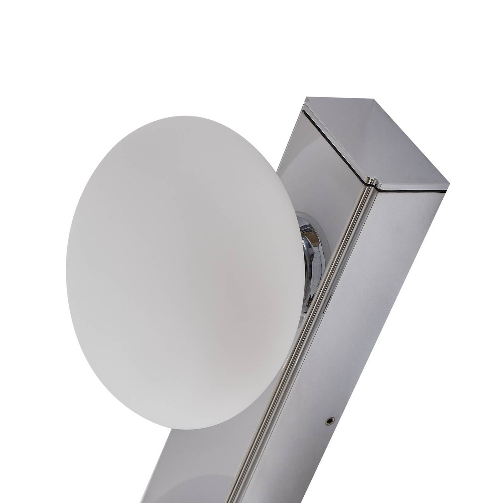 Lucande kinkiet LED do łazienki Myrra, chrom, szkło, 60 cm, IP44