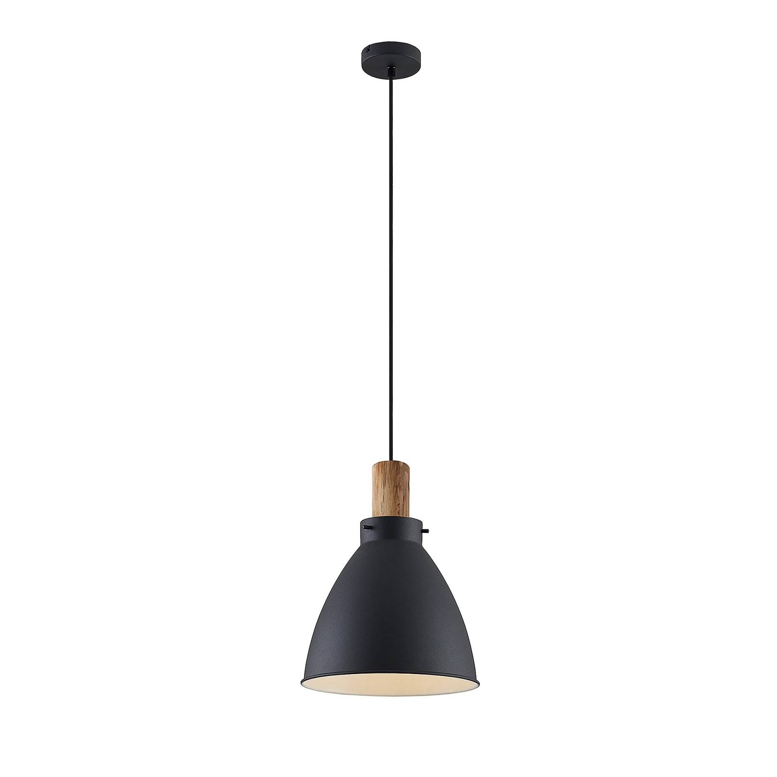 Lindby riippuvalaisin Trebale, E27, Ø 28 cm, musta, metalli