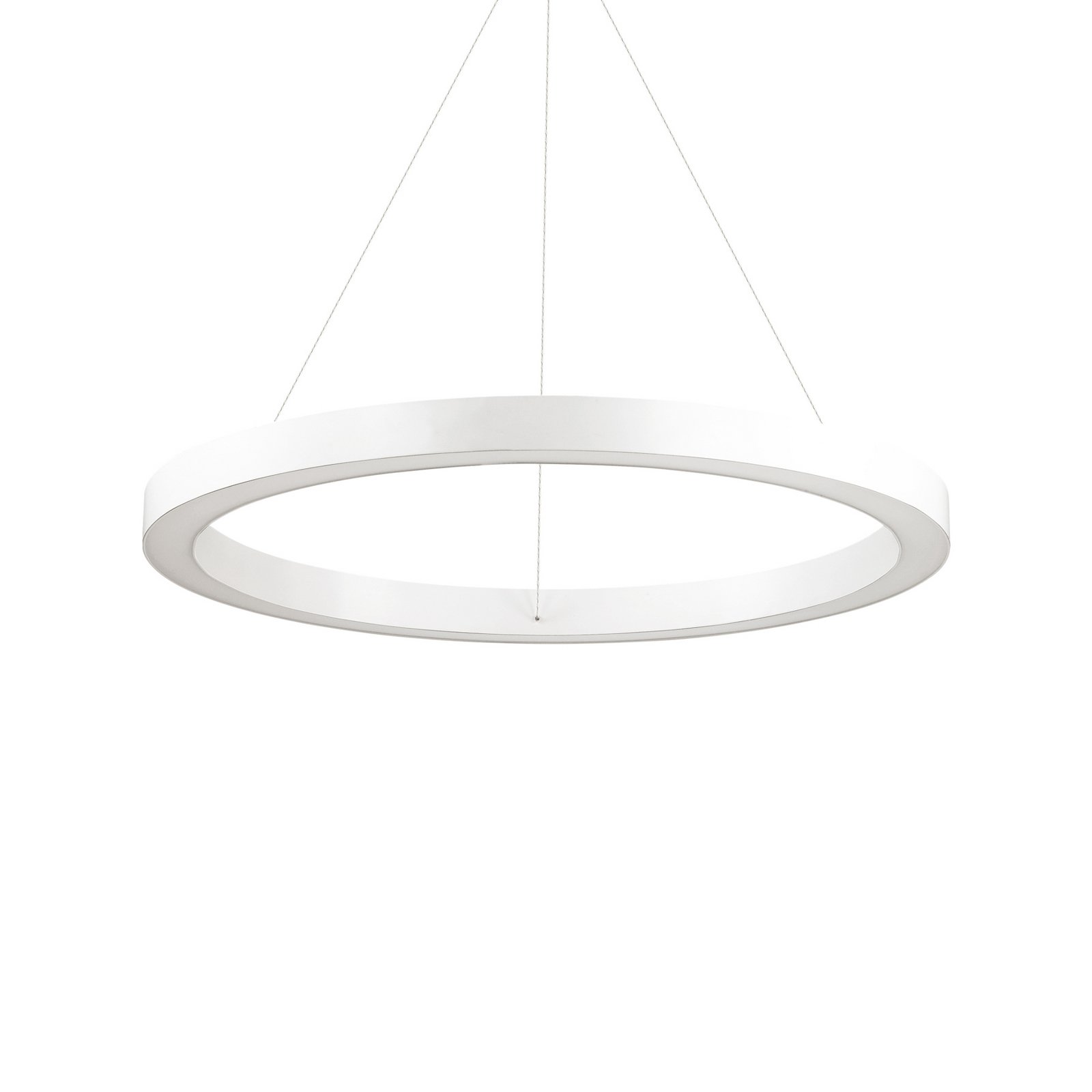 Ideal Lux LED-Hängeleuchte Oracle, Ø 70 cm, weiß, 3.000 K