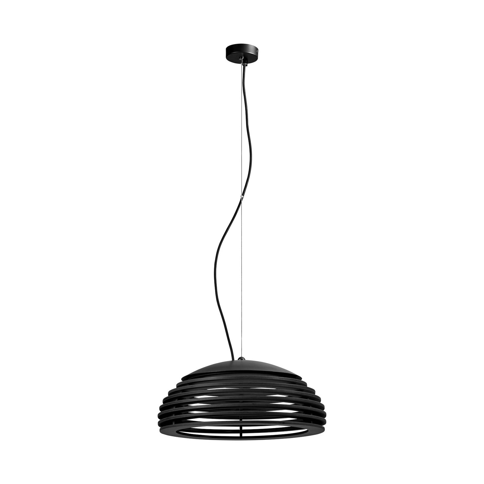 Eco-Light Twist pendellampe bøk svart 120 cm