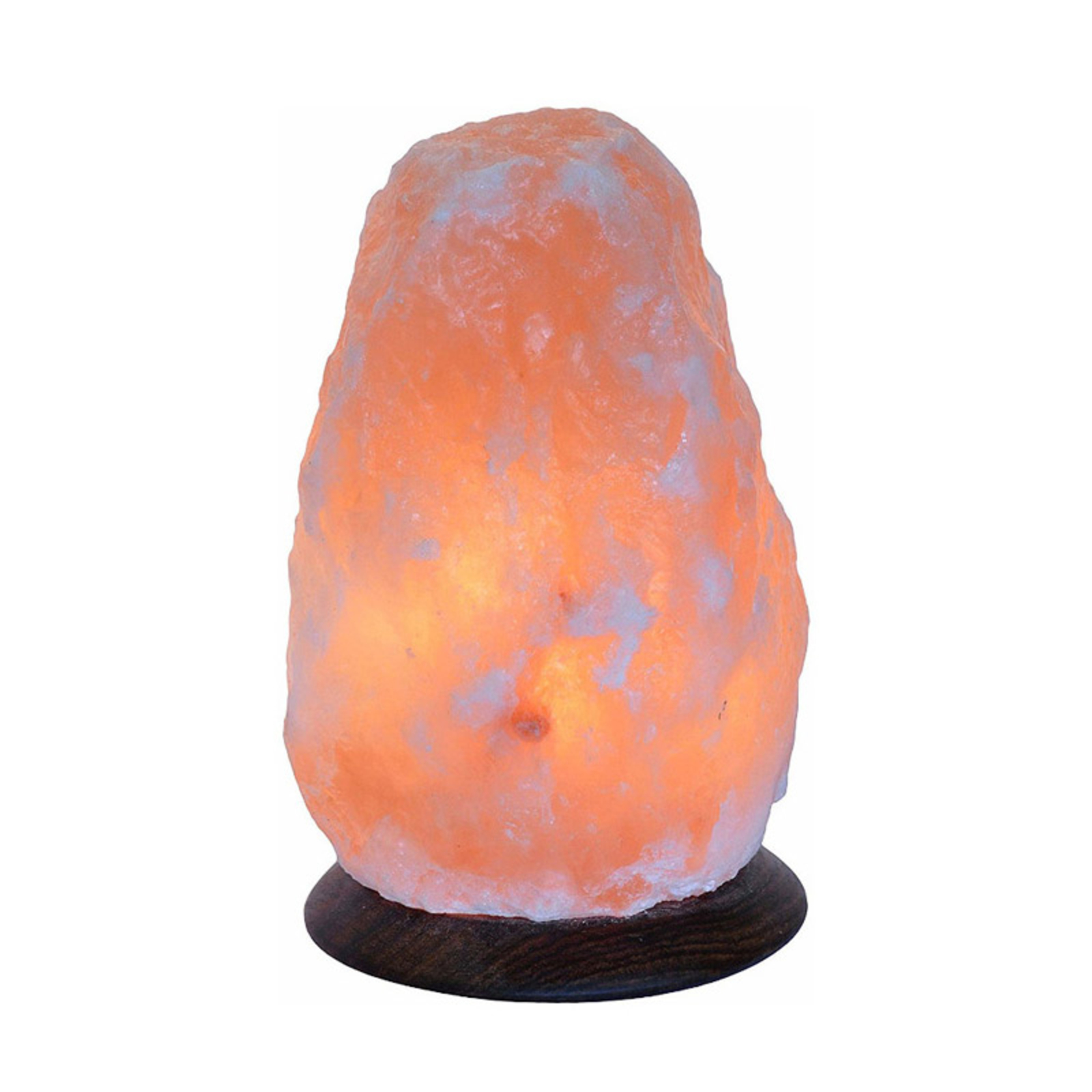 Zoutlamp Rock met lamphouder, 1,5-2 kg, barnsteen