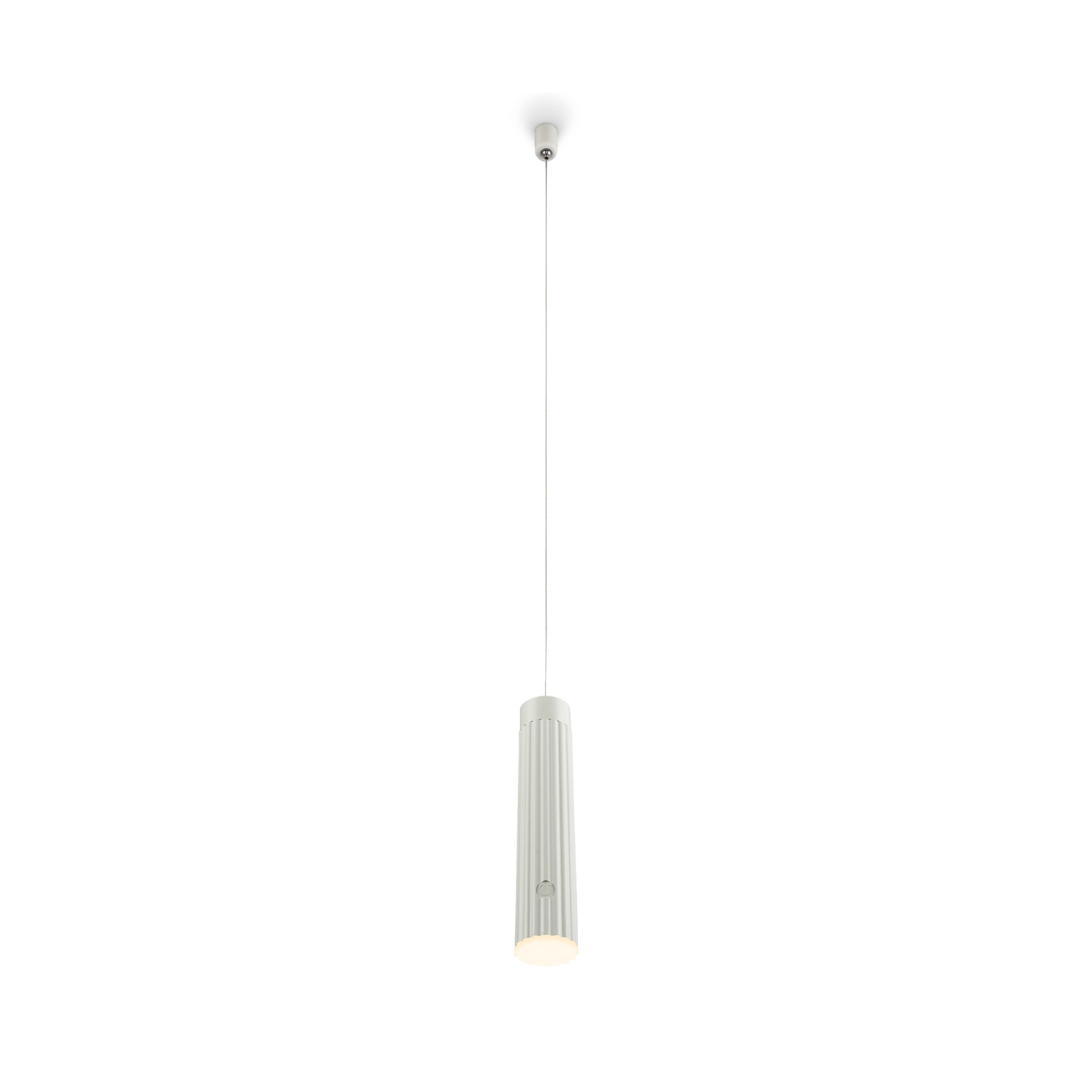 Lámpara colgante LED recargable «Hang», blanca, de plástico, atenuable Lámpara colgante LED recargable «Hang», blanca, de plástico, atenuable