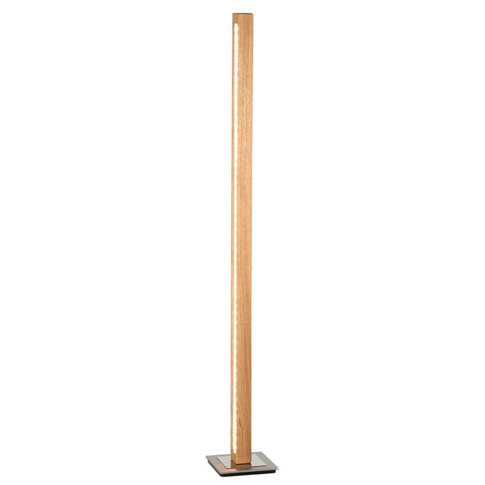 HerzBlut Leonora LED floor lamp 161 cm oiled oak