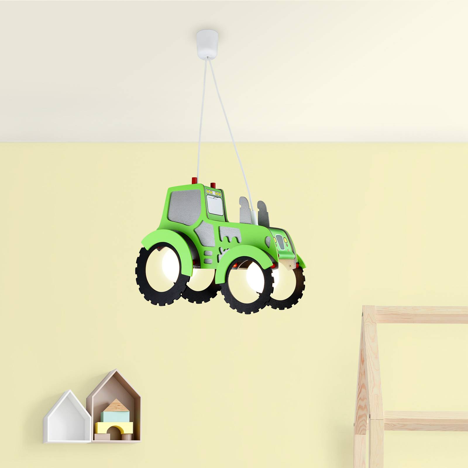 Lampa wisząca Traktor do pokoju dziecięcego