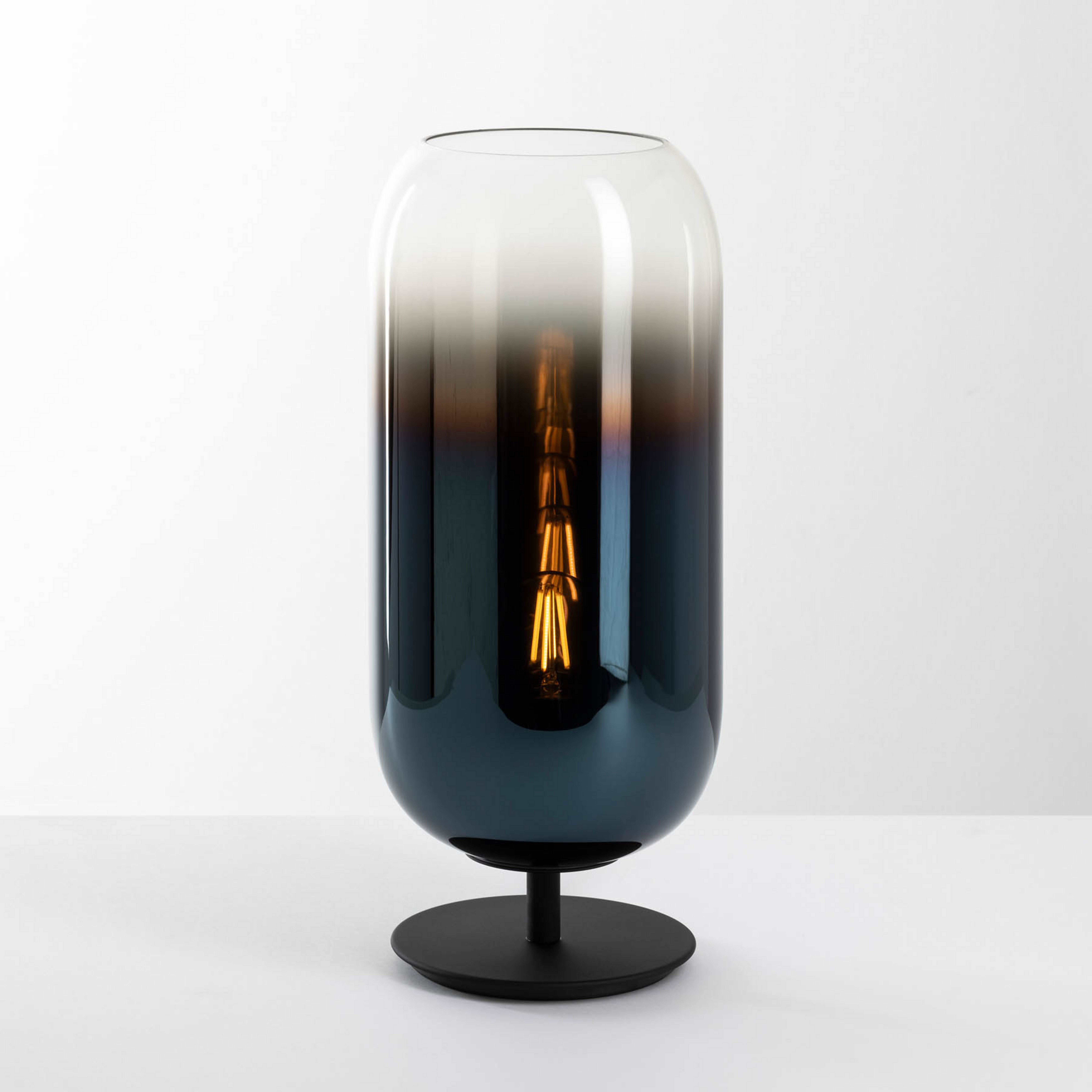 Lampada da tavolo Artemide Gople Mini, blu/nero