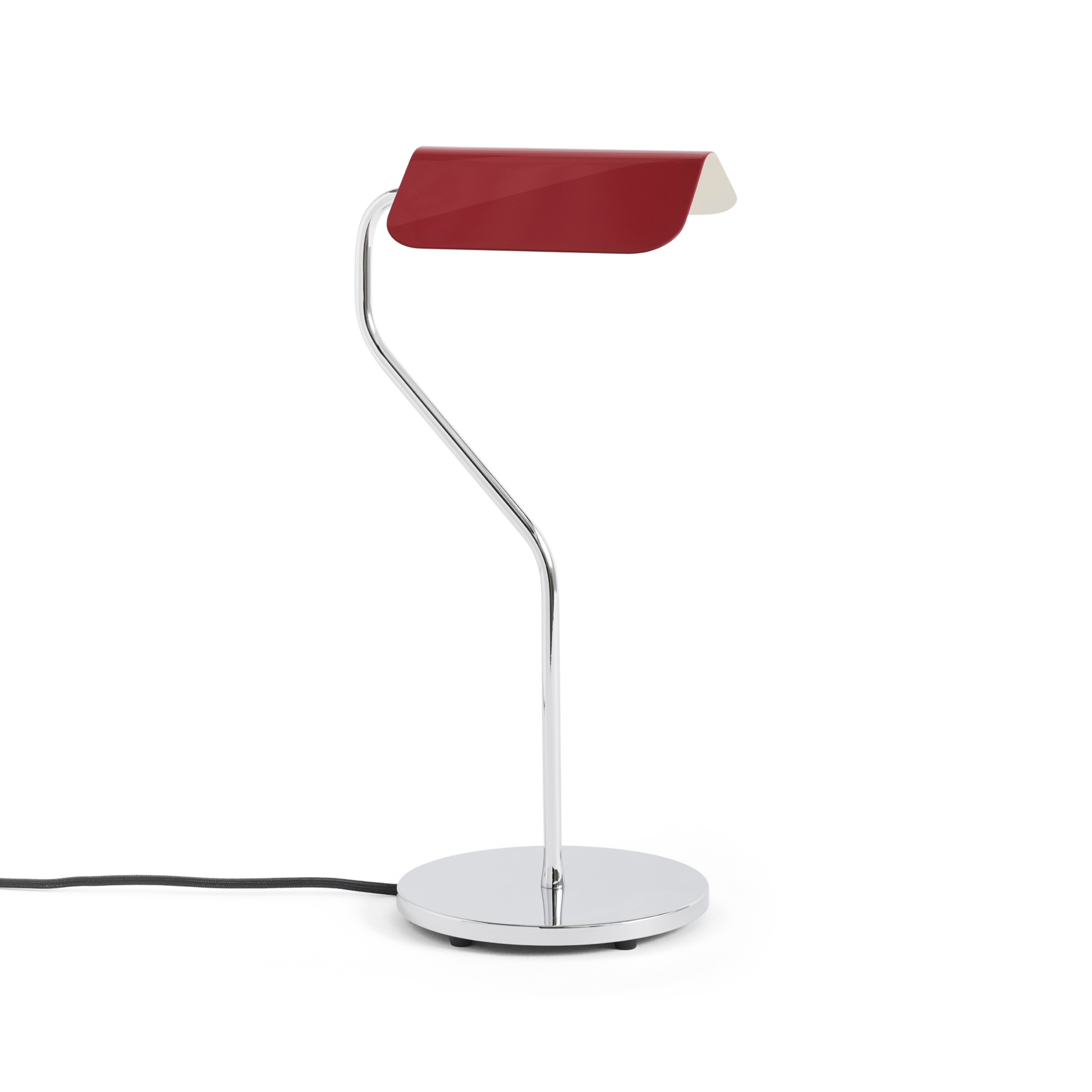 Lampe de table Apex, rouge, hauteur 38 cm, culot E14, acier - HAY