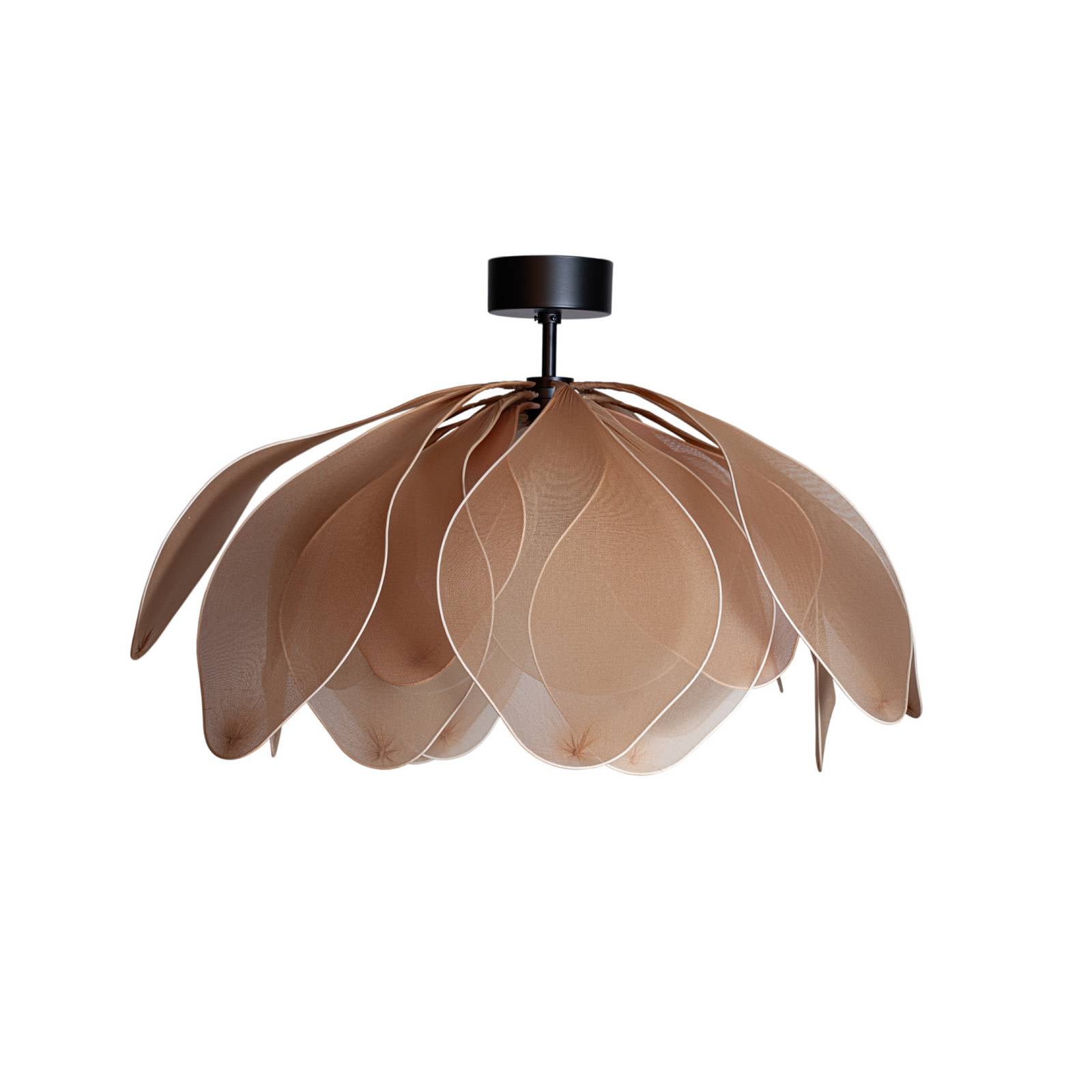 By Rydens Deckenleuchte Lou Lou, natur, Ø 80 cm, Textil