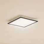 Lindby LED panel Enhife, black, 39.5x39.5 cm