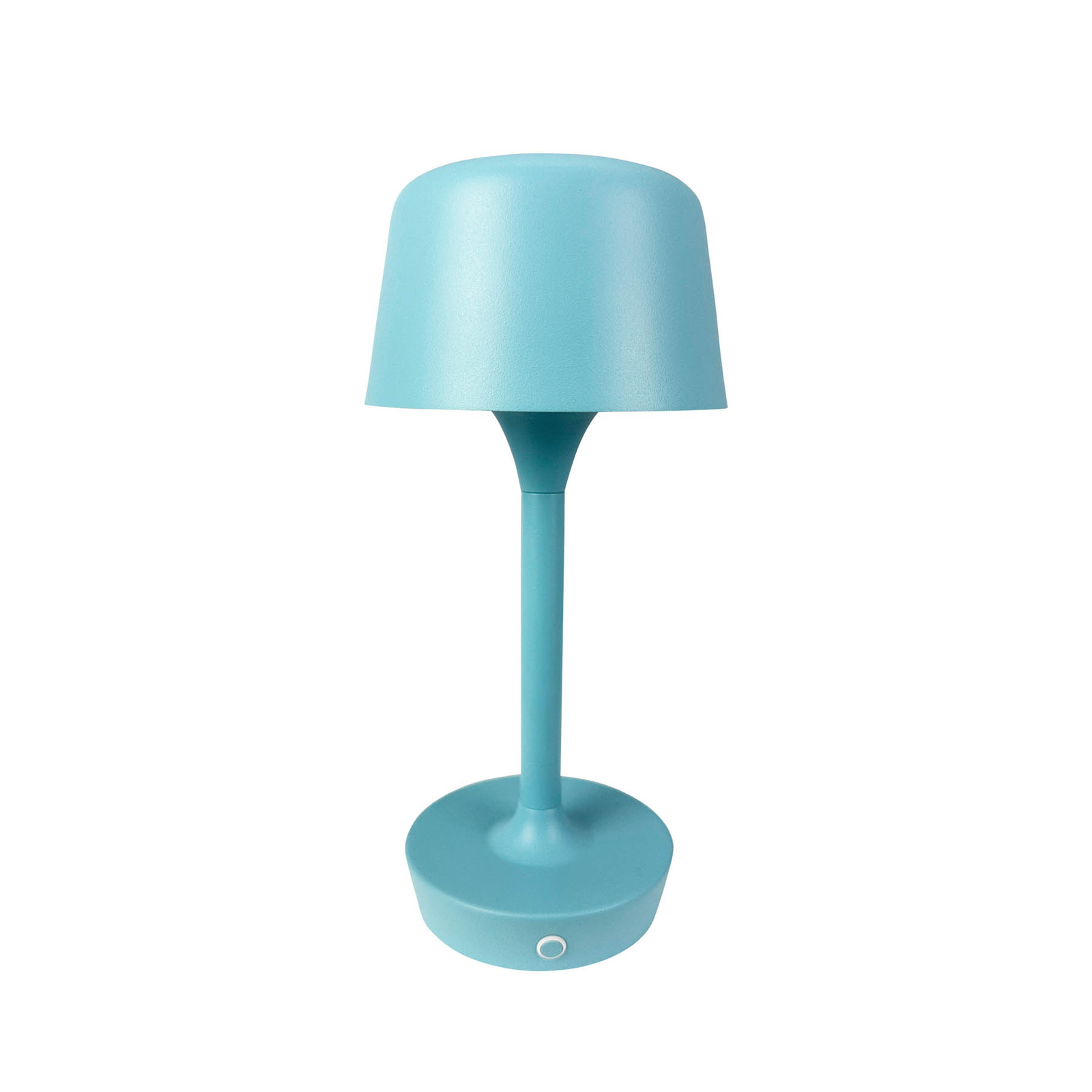 Lampada LED da tavolo Flow, azzurra, altezza 25 cm