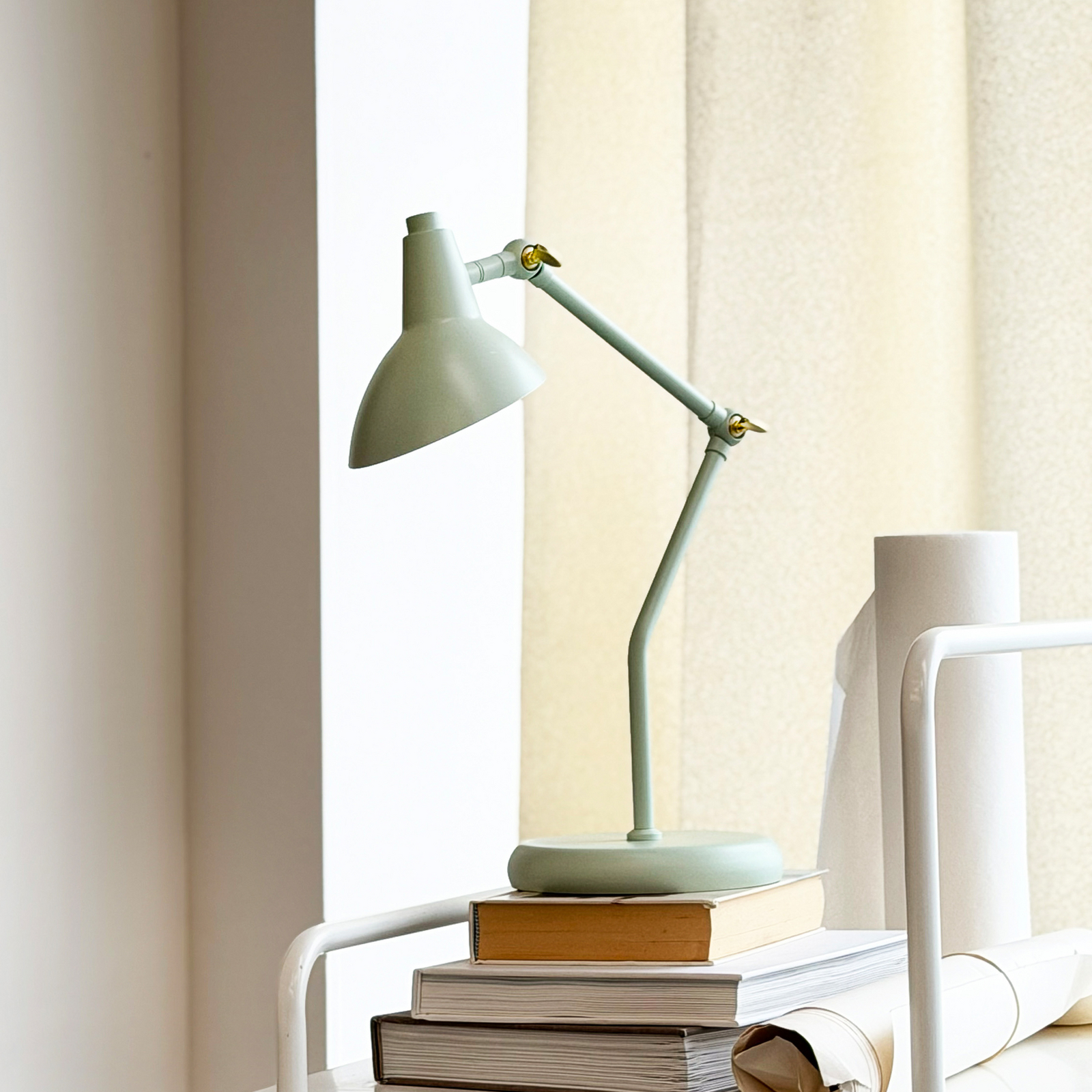 Dyberg Larsen Tischleuchte Vela, mint, Höhe 45 cm