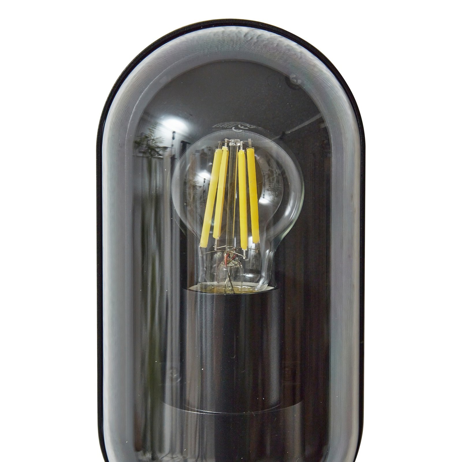 Serine Buiten Wandlamp H25,5 Zwart - Lucande